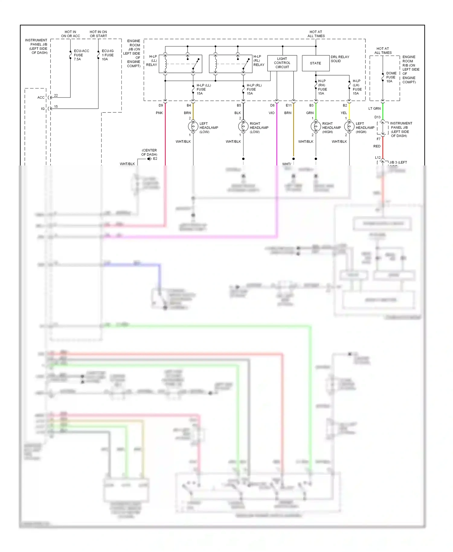 Wiring diagram micro computer for Toyota Camry XV40 (2006-2009) (13 of 31)