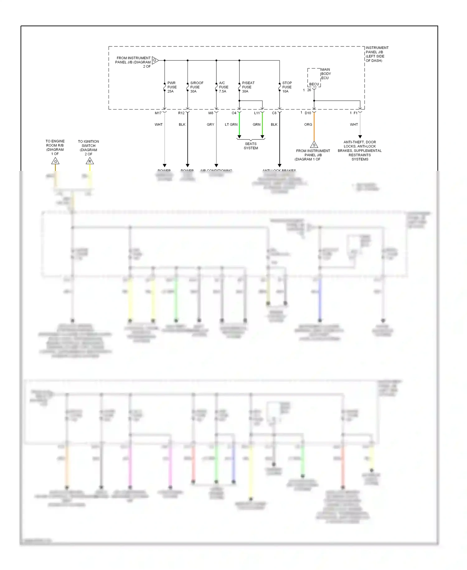Wiring diagram shift interlock system for Toyota Camry XV40 (2006-2009) (3 of 5)