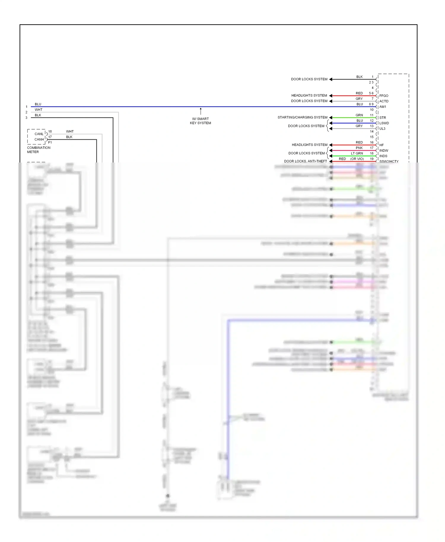 Wiring diagram shift interlock system for Toyota Camry XV40 (2006-2009) (1 of 5)