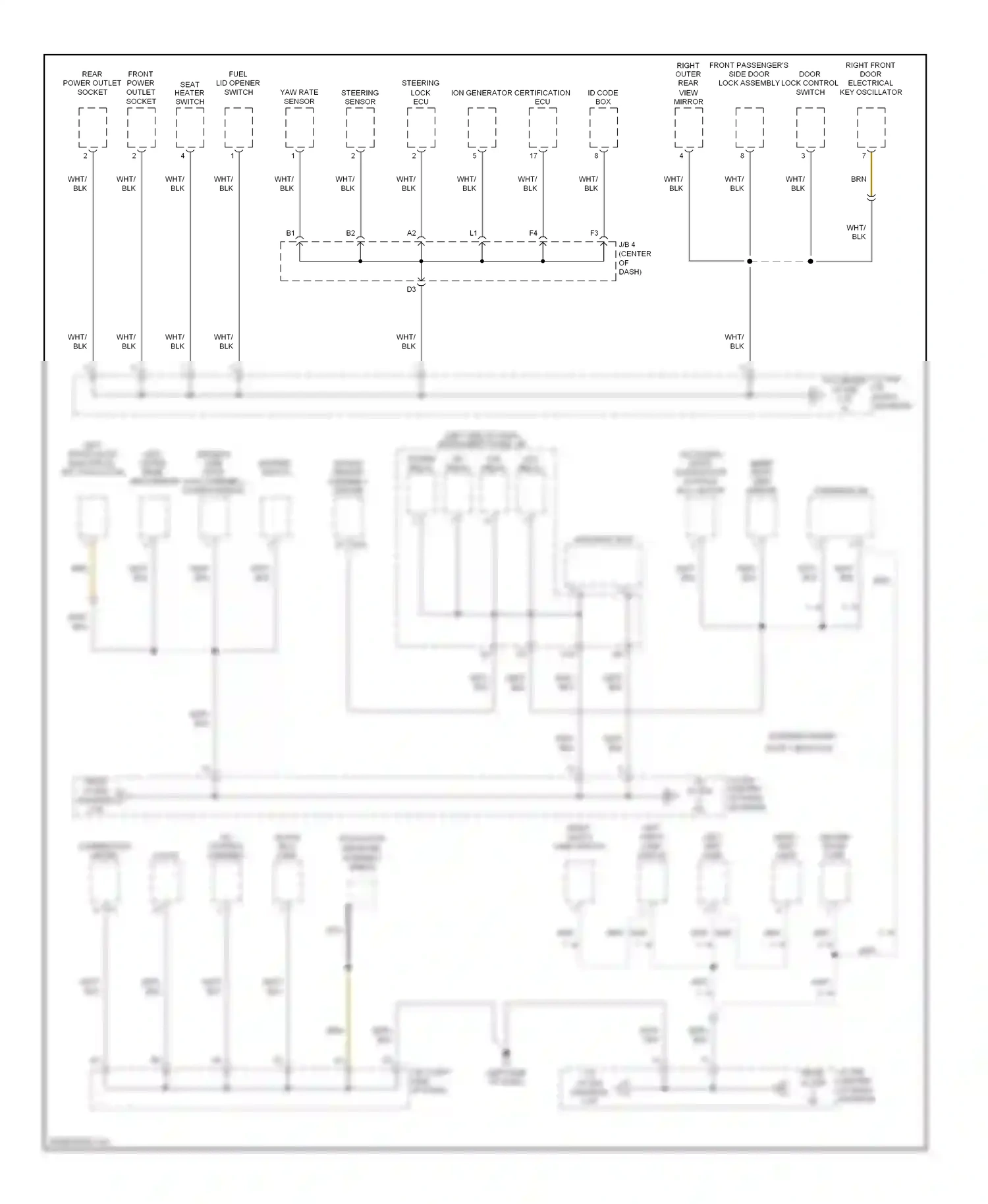 Wiring diagram steering sensor for Toyota Camry XV40 (2006-2009) (4 of 4)