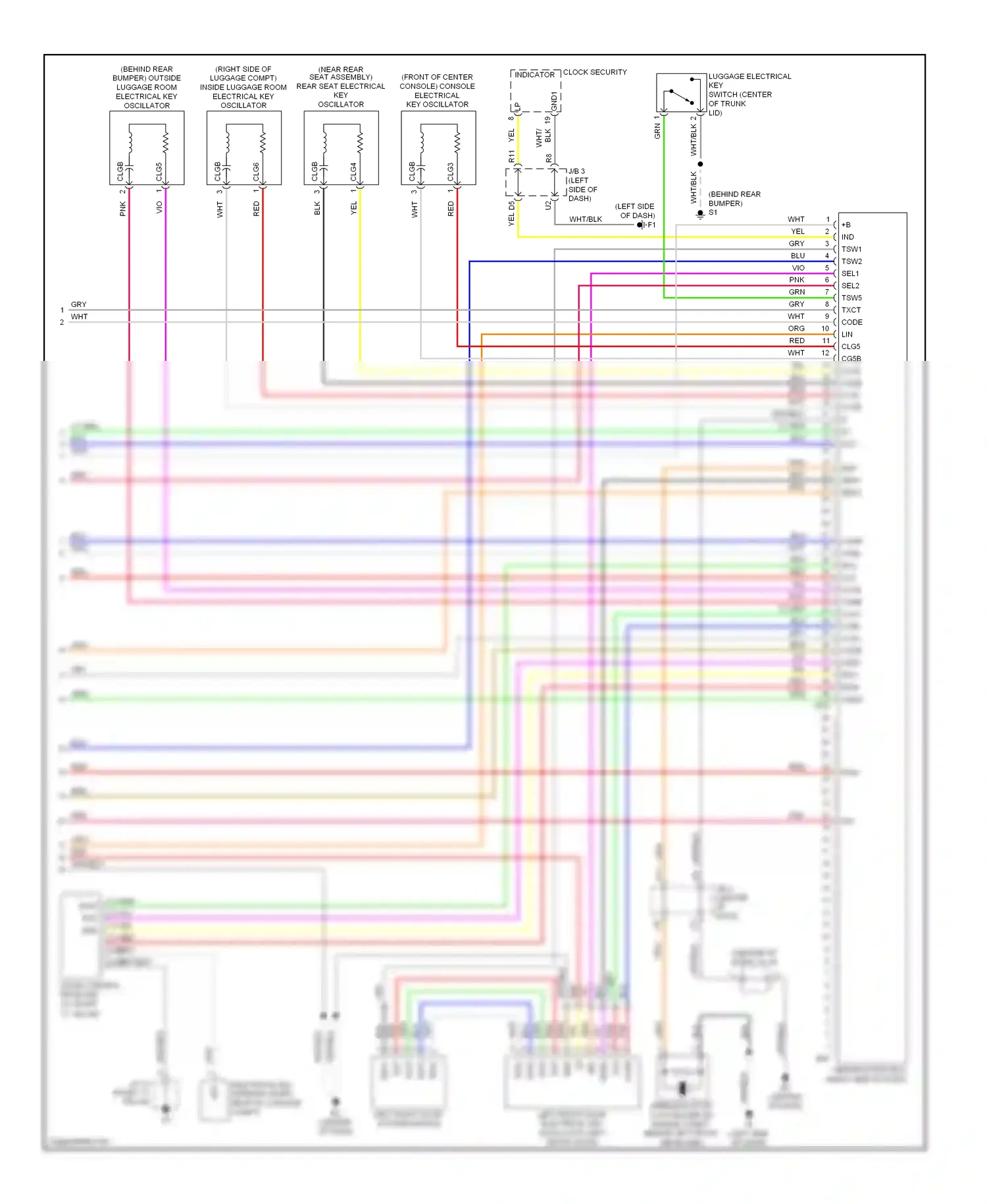 Wiring diagram txct code lin for Toyota Camry XV40 (2006-2009) (1 of 4)