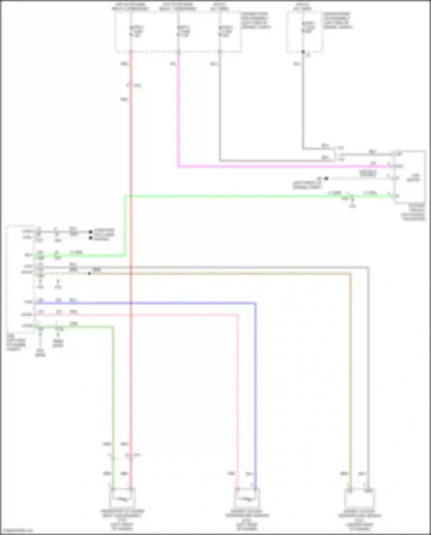 Camry Toyota XV50 facelift 2 (2017-2018): Cooling fan circuit, except hybrid