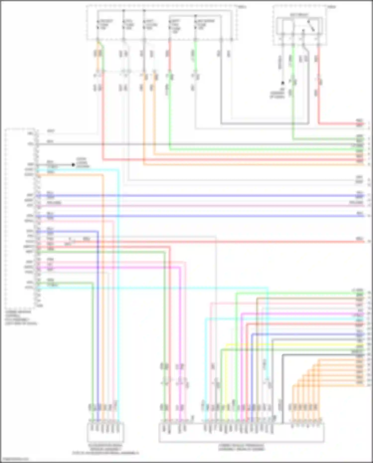 Camry Toyota XV50 facelift 2 (2017-2018): Wiring diagram engine performance 2.5l hybrid, hybrid system circuit, lithium-ion battery (1 of 8)