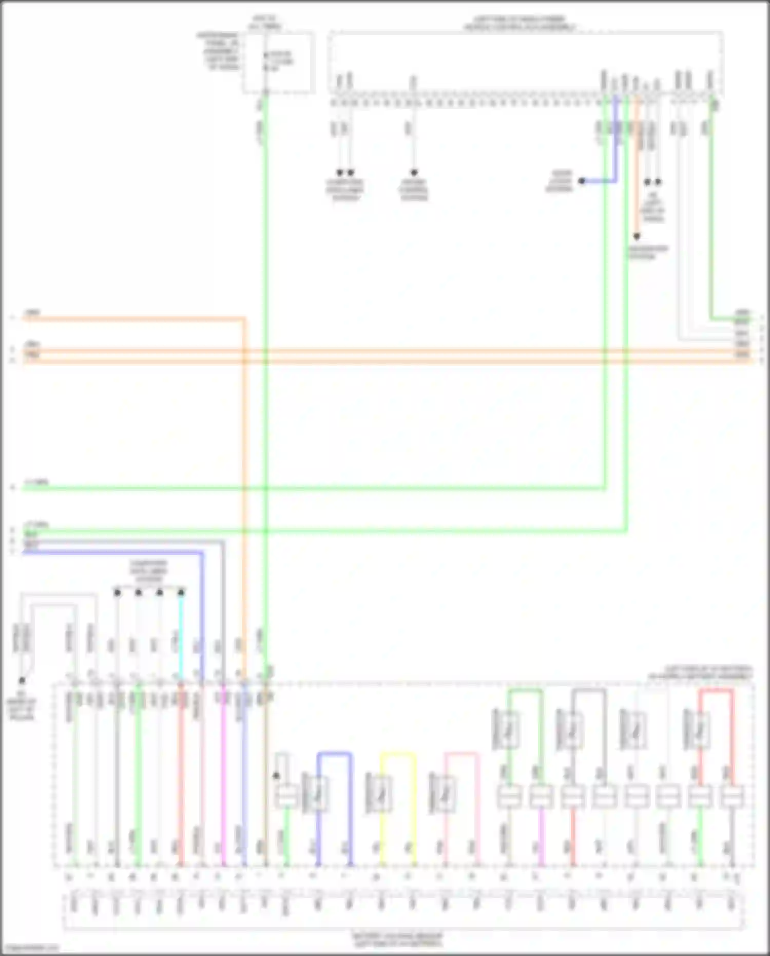 Camry Toyota XV50 facelift 2 (2017-2018): Wiring diagram engine performance 2.5l hybrid, hybrid system circuit, lithium-ion battery (7 of 8)