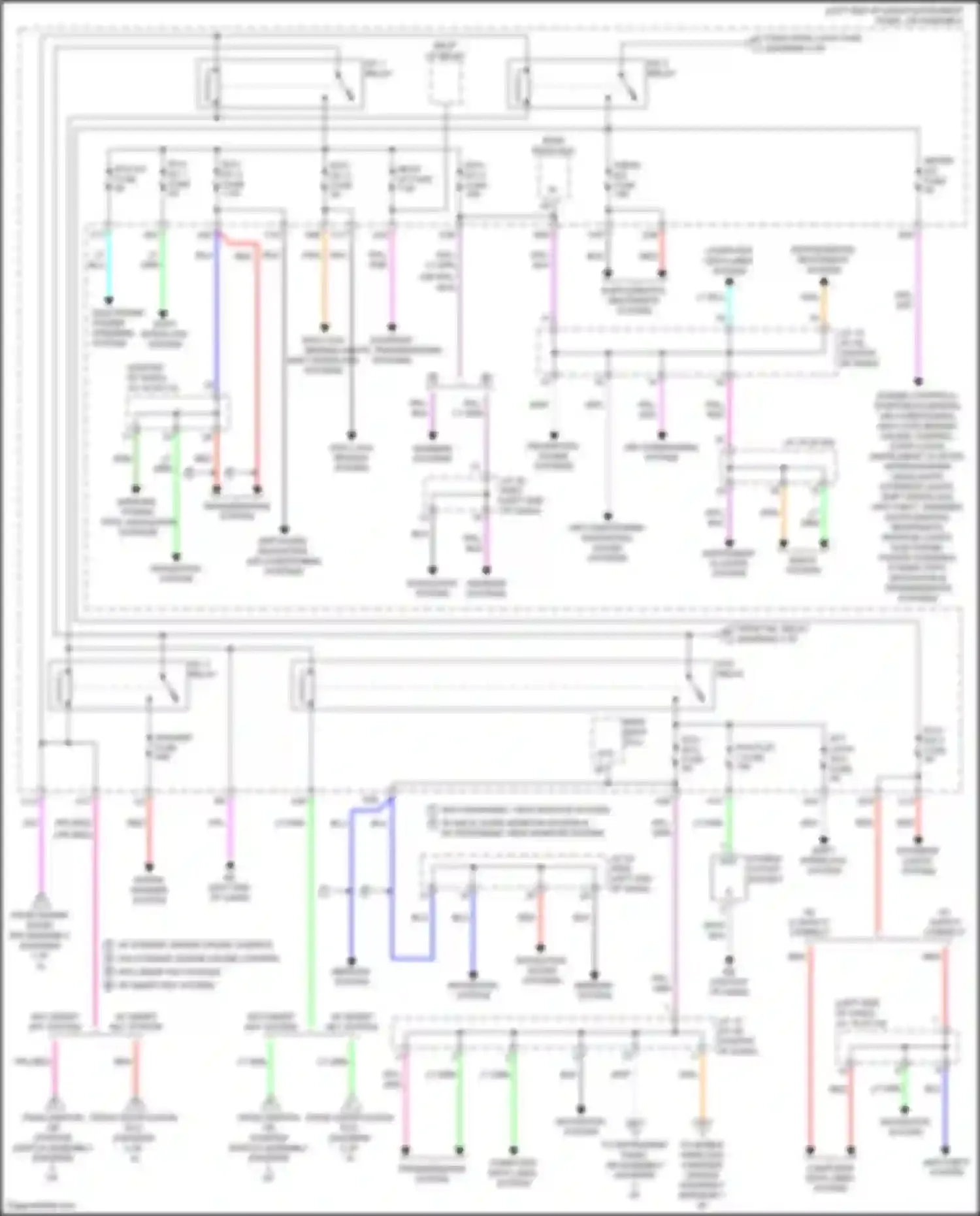 Camry Toyota XV50 facelift 2 (2017-2018): Power distribution circuit, except hybrid (4 of 4)