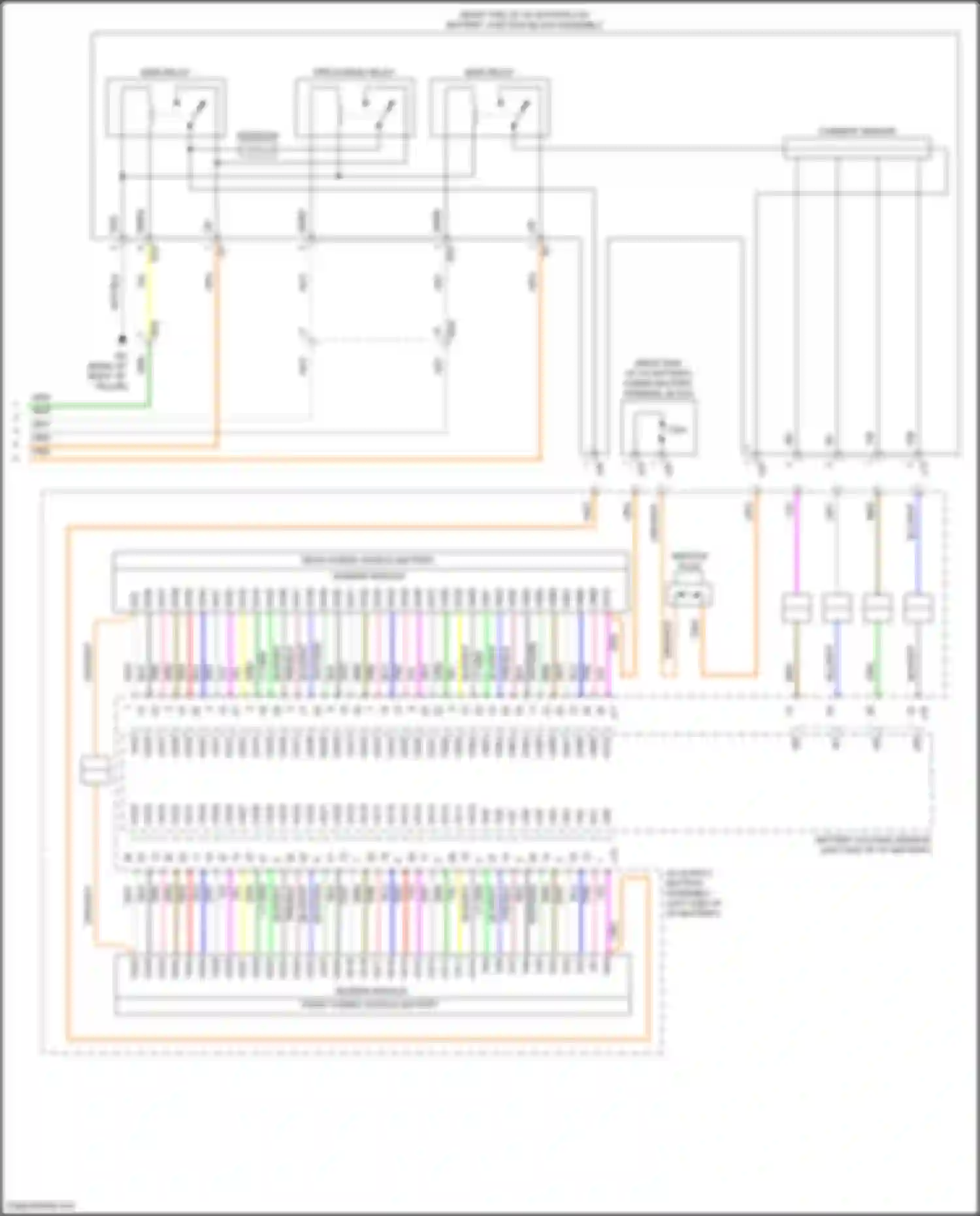 Wiring diagram busbar module for Toyota Camry XV50 facelift 2 (2017-2018) (1 of 1)