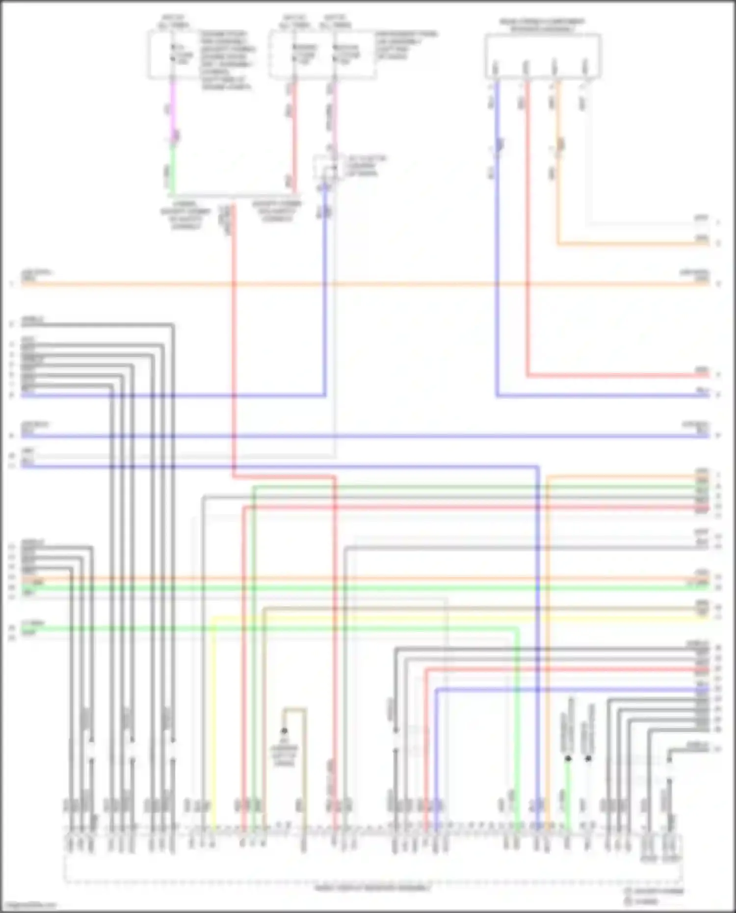 Wiring diagram cluster system for Toyota Camry XV50 facelift 2 (2017-2018) (2 of 4)