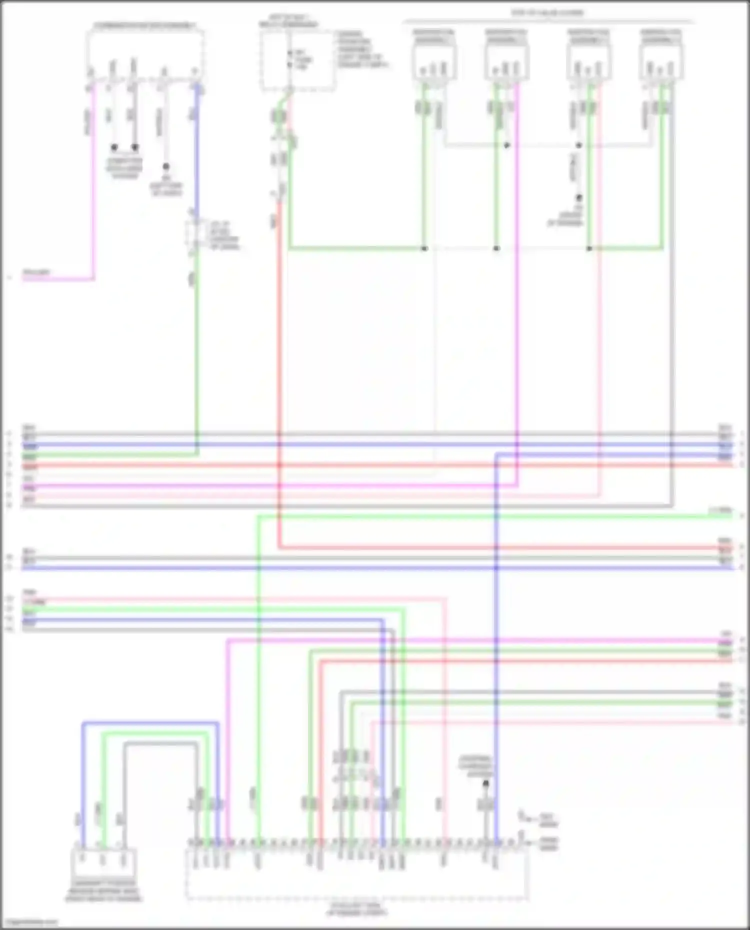 Wiring diagram combination meter assembly for Toyota Camry XV50 facelift 2 (2017-2018) (46 of 55)