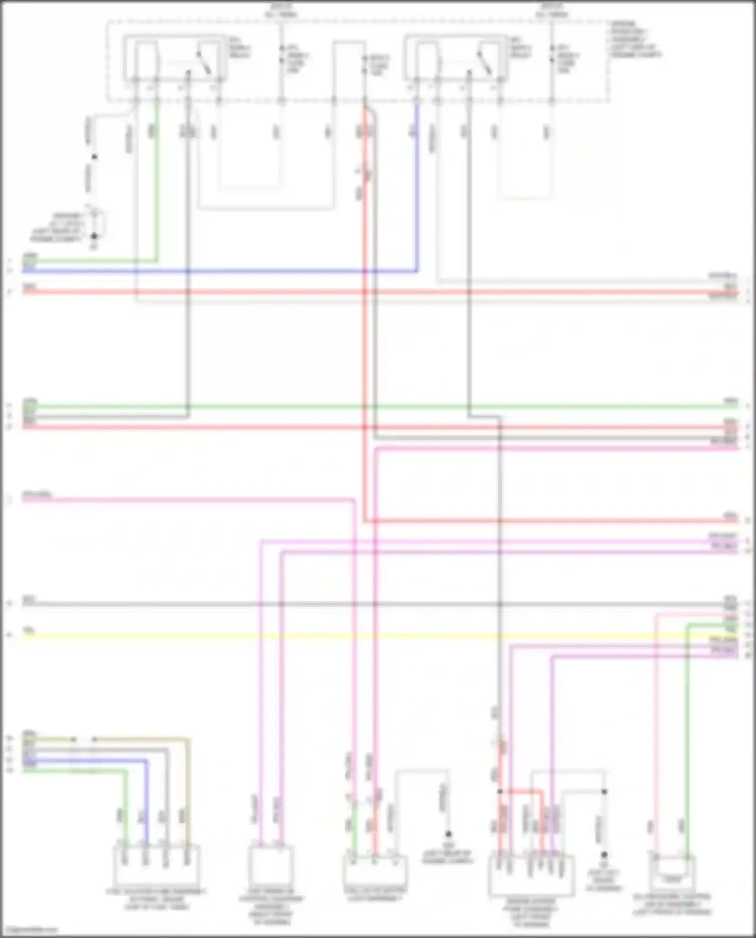 Wiring diagram efi- main 3 relay for Toyota Camry XV50 facelift 2 (2017-2018) (6 of 7)
