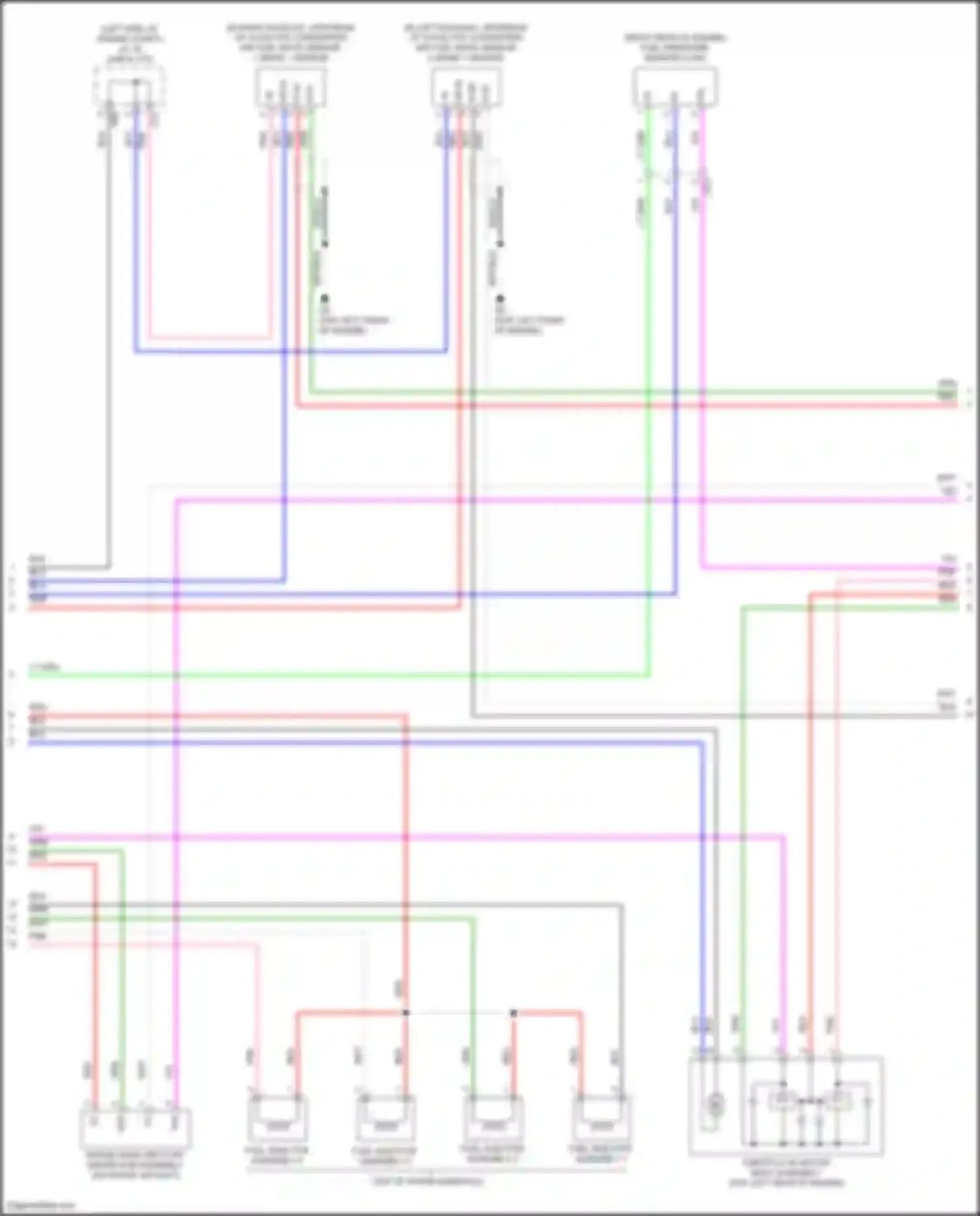 Wiring diagram intake mass air flow meter sub-assembly for Toyota Camry XV50 facelift 2 (2017-2018) (2 of 3)