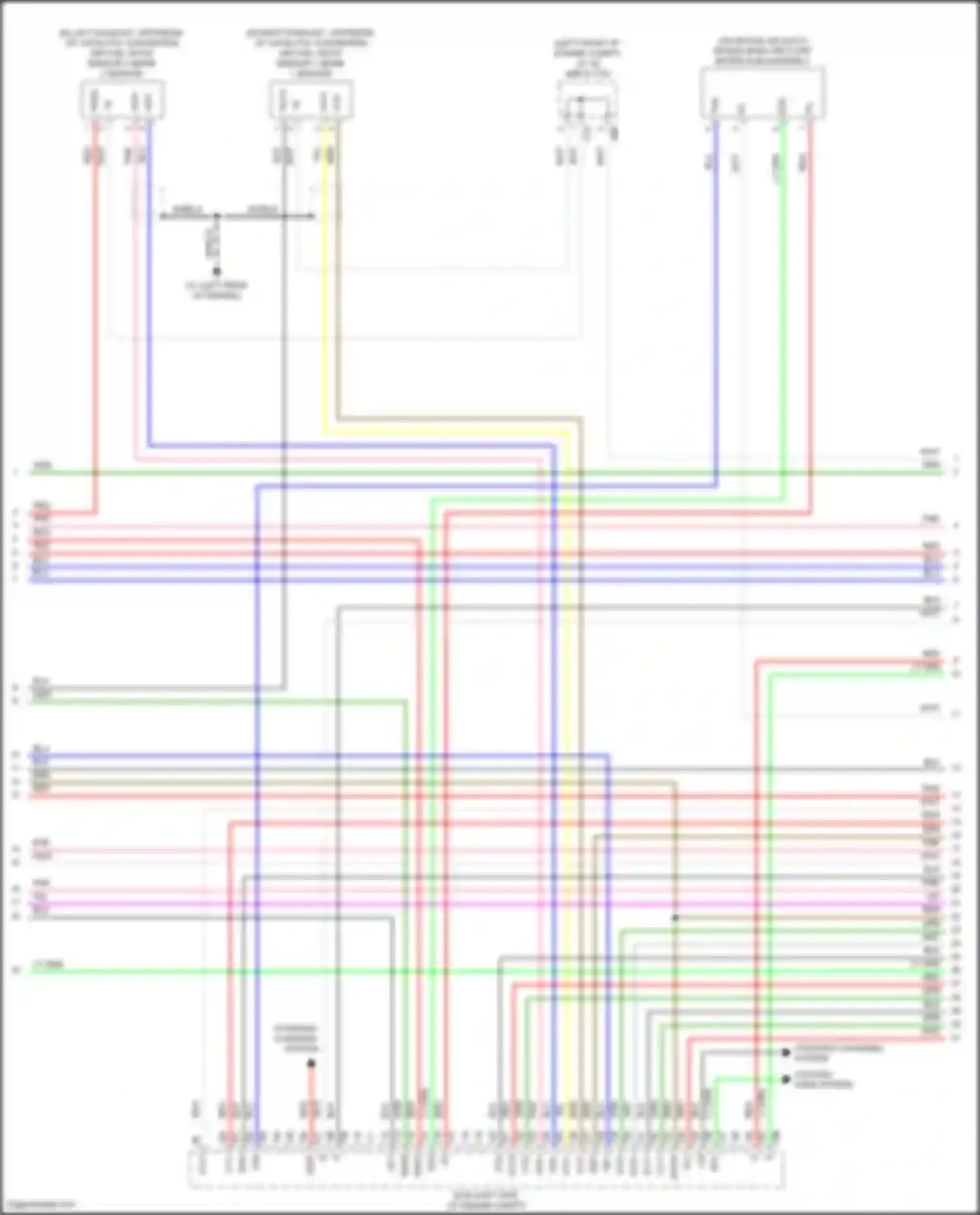 Wiring diagram intake mass air flow meter sub-assembly for Toyota Camry XV50 facelift 2 (2017-2018) (3 of 3)