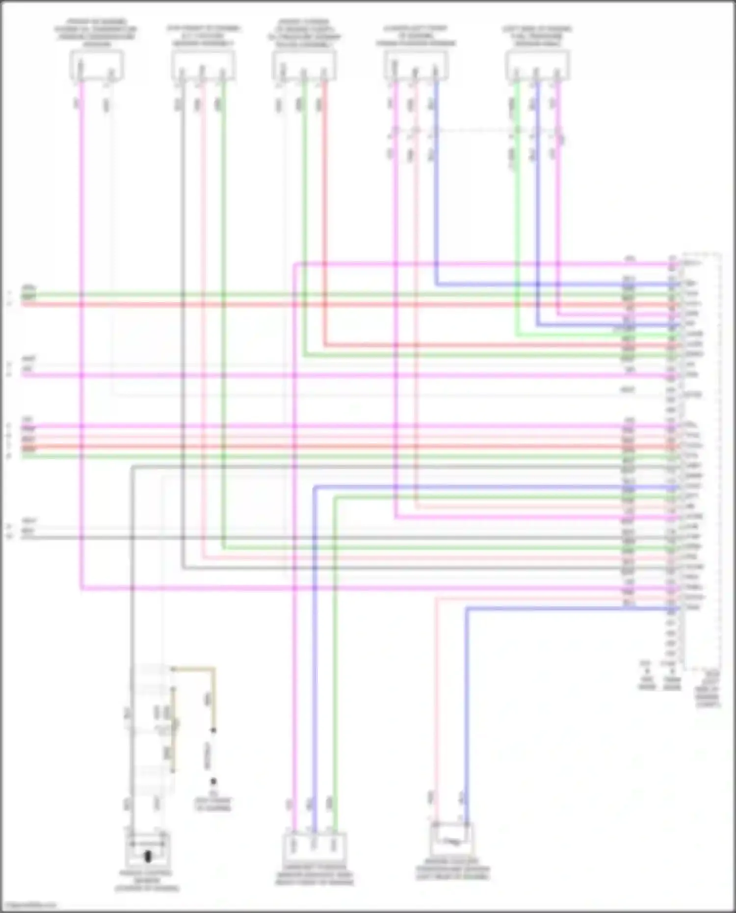 Wiring diagram knock control sensor for Toyota Camry XV50 facelift 2 (2017-2018) (1 of 1)
