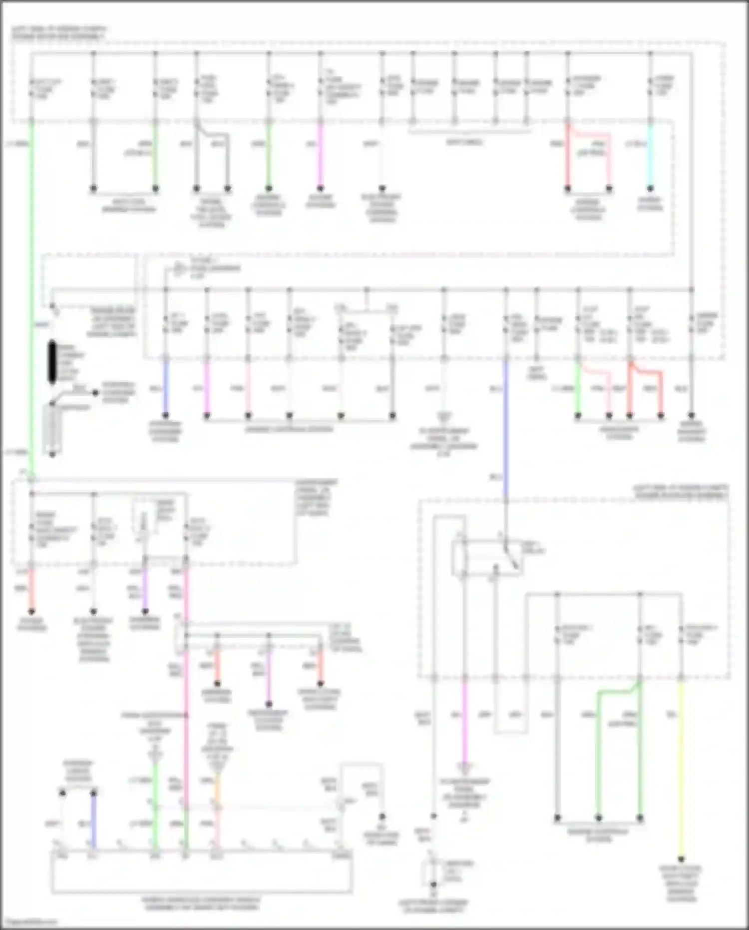 Wiring diagram mirrors system for Toyota Camry XV50 facelift 2 (2017-2018) (1 of 5)