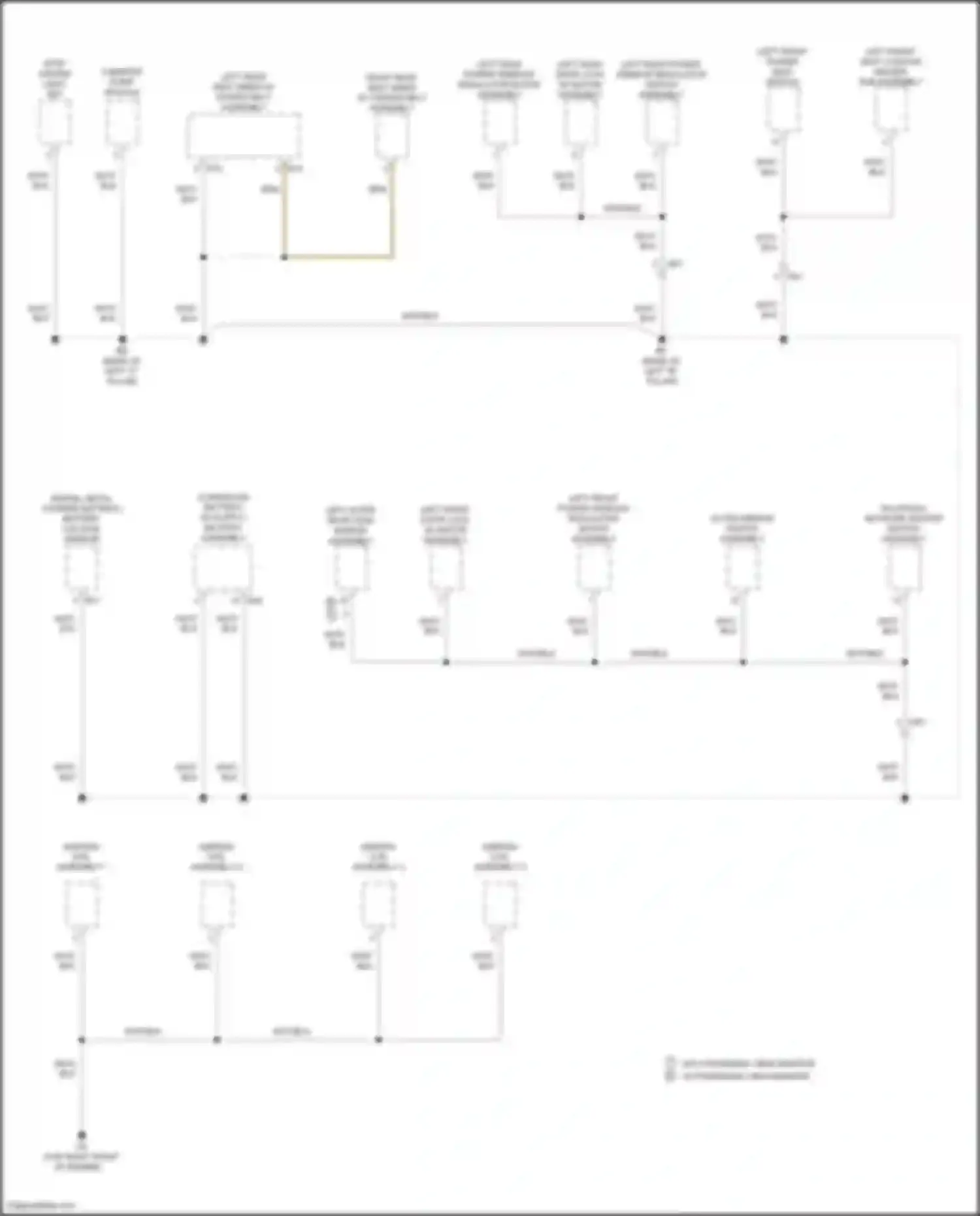 Wiring diagram outer mirror switch assembly for Toyota Camry XV50 facelift 2 (2017-2018) (2 of 5)