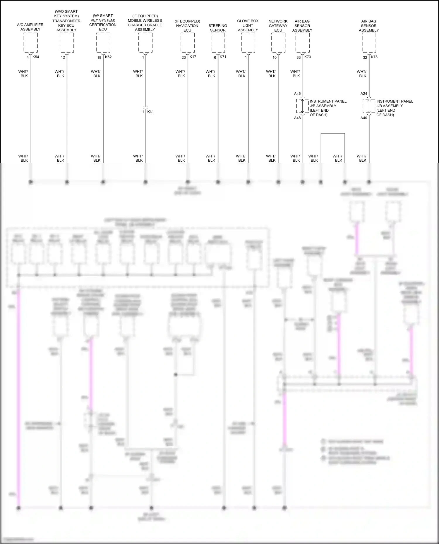 Toyota Camry XV50 facelift 2 (2017-2018) pattern select switch assembly wiring diagram  (1 of 5)