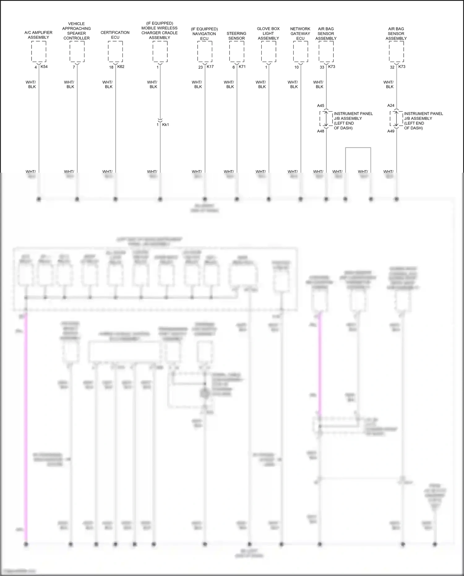 Toyota Camry XV50 facelift 2 (2017-2018) pattern select switch assembly wiring diagram  (2 of 5)