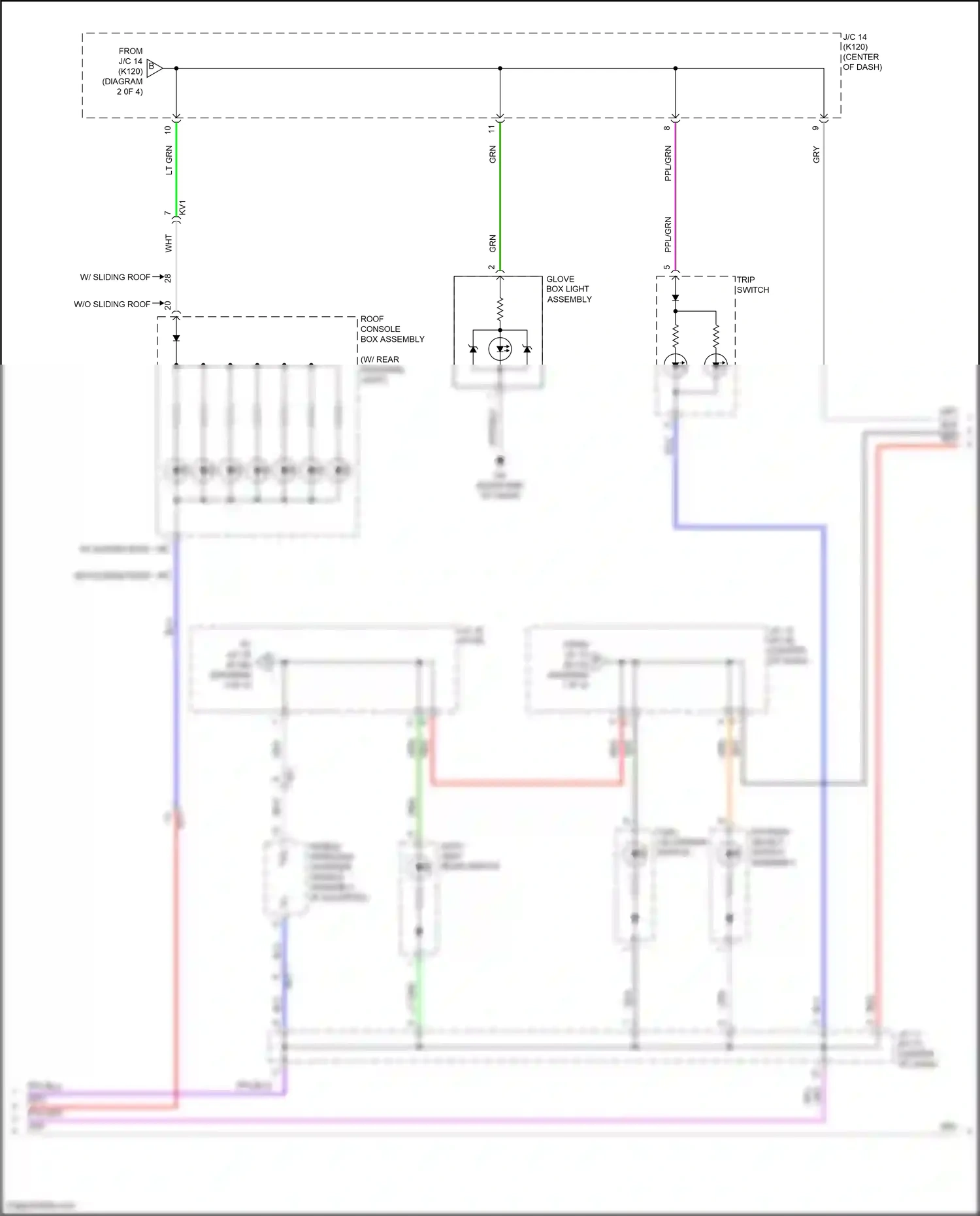Toyota Camry XV50 facelift 2 (2017-2018) pattern select switch assembly wiring diagram  (4 of 5)