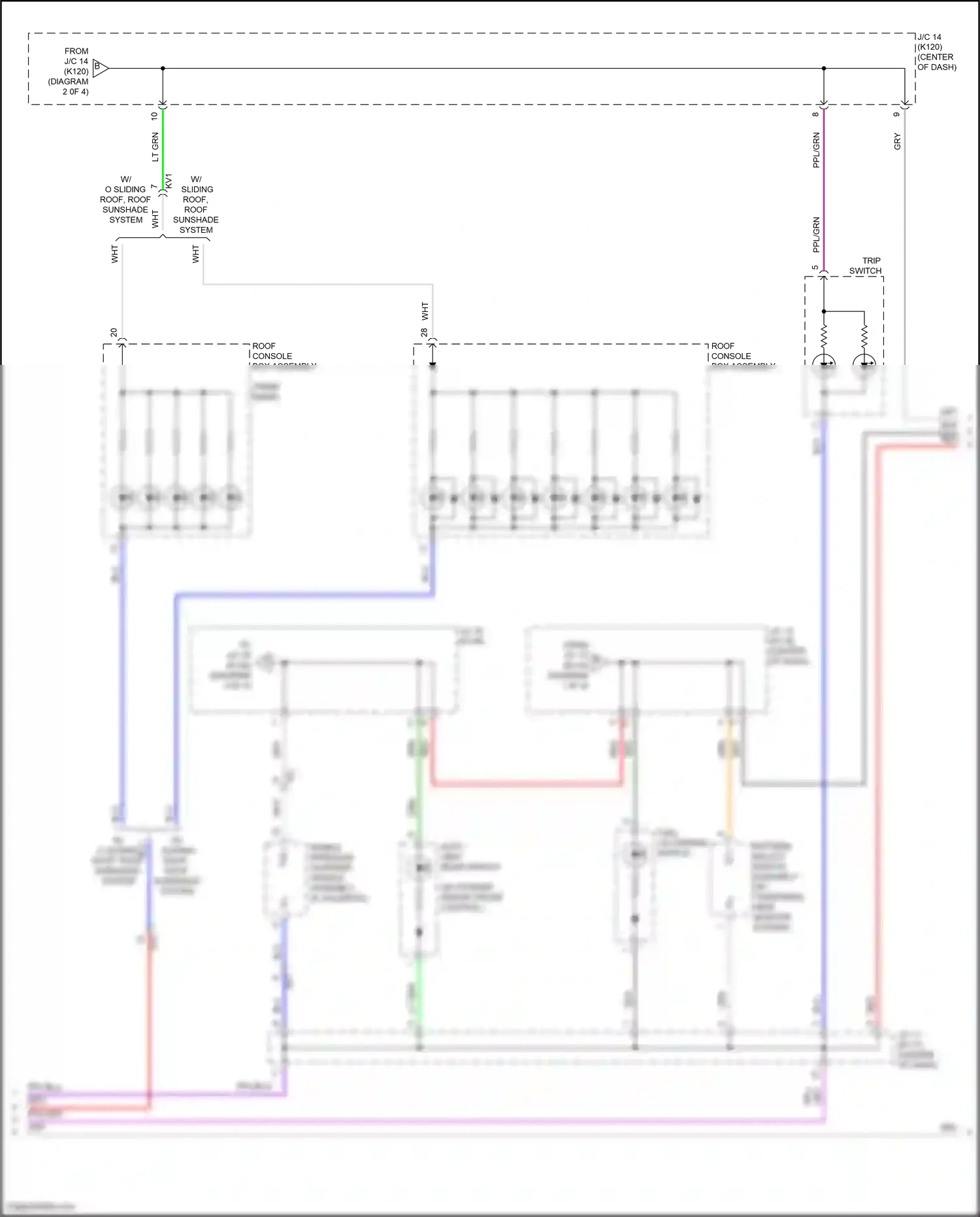 Toyota Camry XV50 facelift 2 (2017-2018) pattern select switch assembly wiring diagram  (3 of 5)