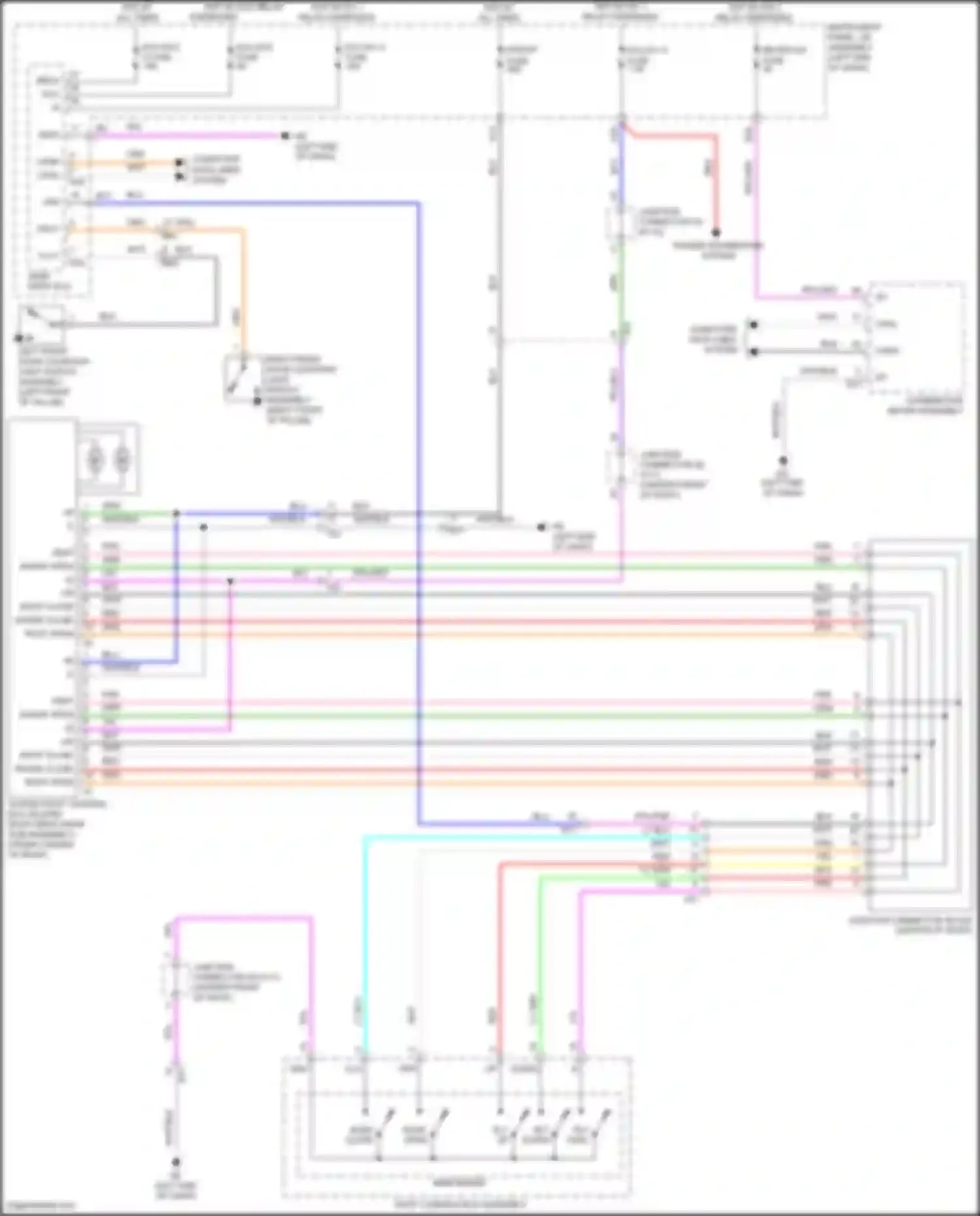 Wiring diagram power distribution system for Toyota Camry XV50 facelift 2 (2017-2018) (5 of 6)