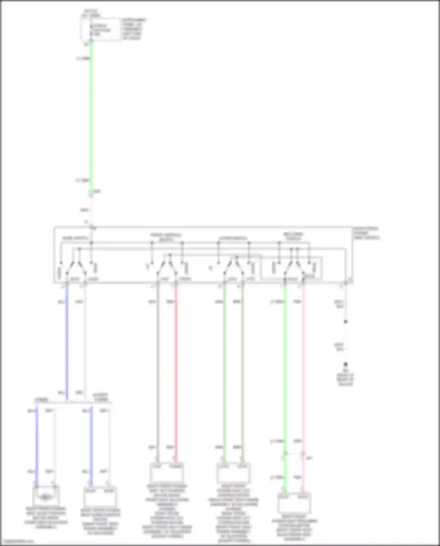 Wiring diagram reclining switch for Toyota Camry XV50 facelift 2 (2017-2018) (3 of 3)