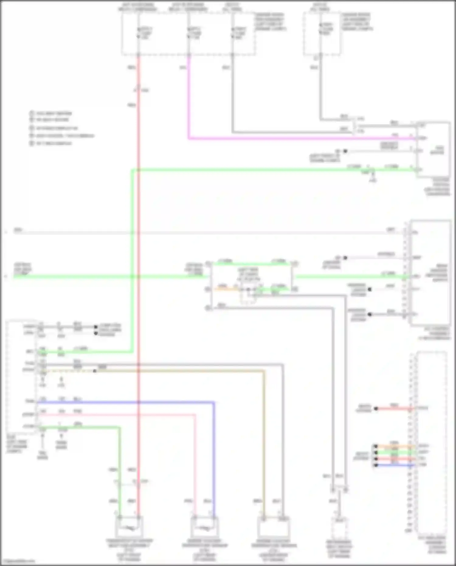 Wiring diagram refreshing seat switch for Toyota Camry XV50 facelift 2 (2017-2018) (1 of 7)