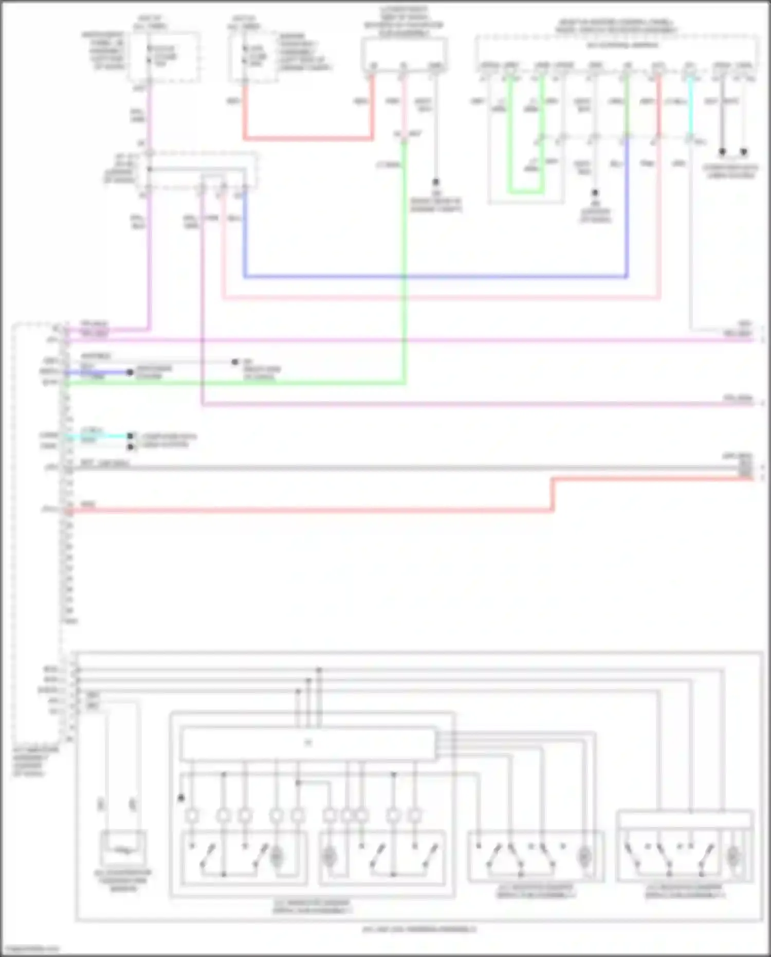 Wiring diagram right end of dash) for Toyota Camry XV50 facelift 2 (2017-2018) (12 of 48)