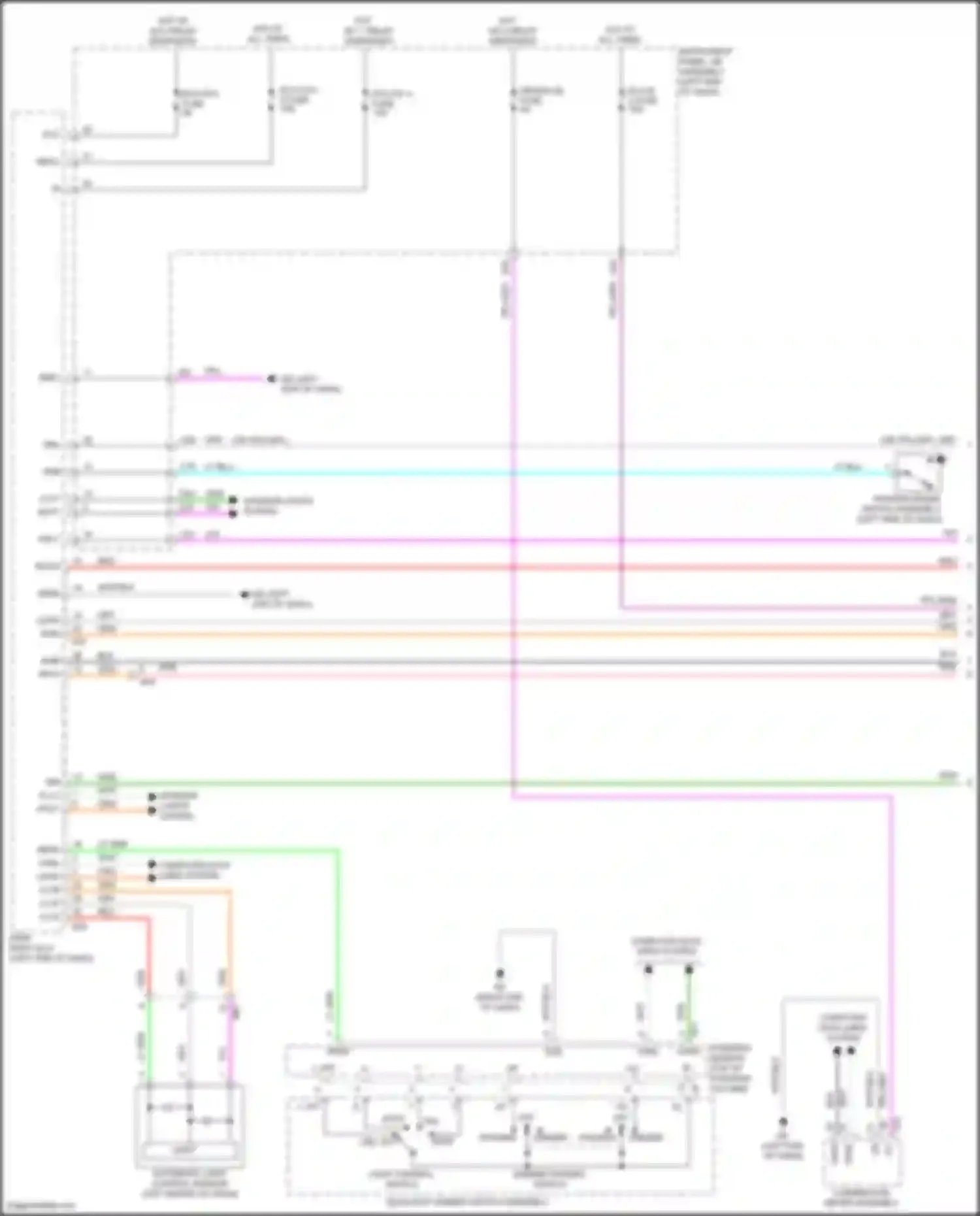 Wiring diagram right end of dash) for Toyota Camry XV50 facelift 2 (2017-2018) (24 of 48)