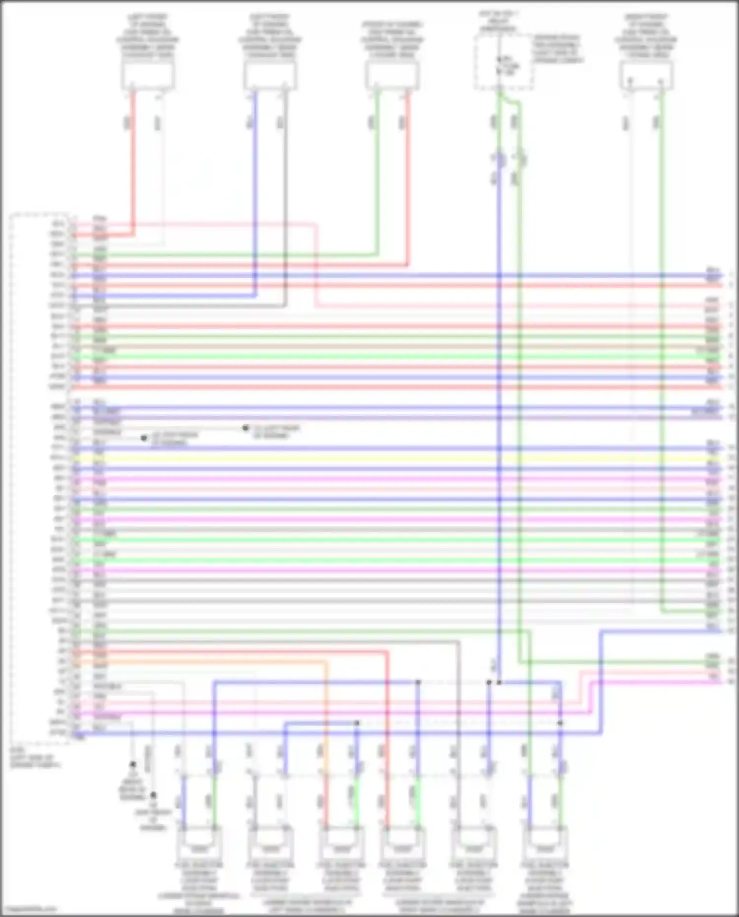 Wiring diagram (right front of engine for Toyota Camry XV50 facelift 2 (2017-2018) (8 of 8)