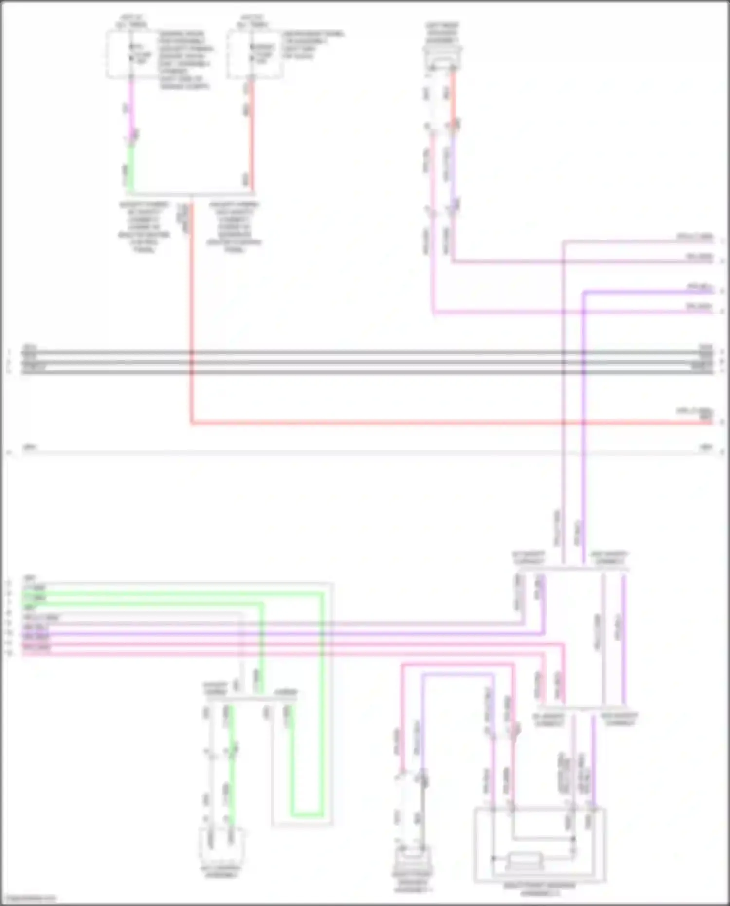 Wiring diagram right front speaker assembly 2 for Toyota Camry XV50 facelift 2 (2017-2018) (2 of 4)
