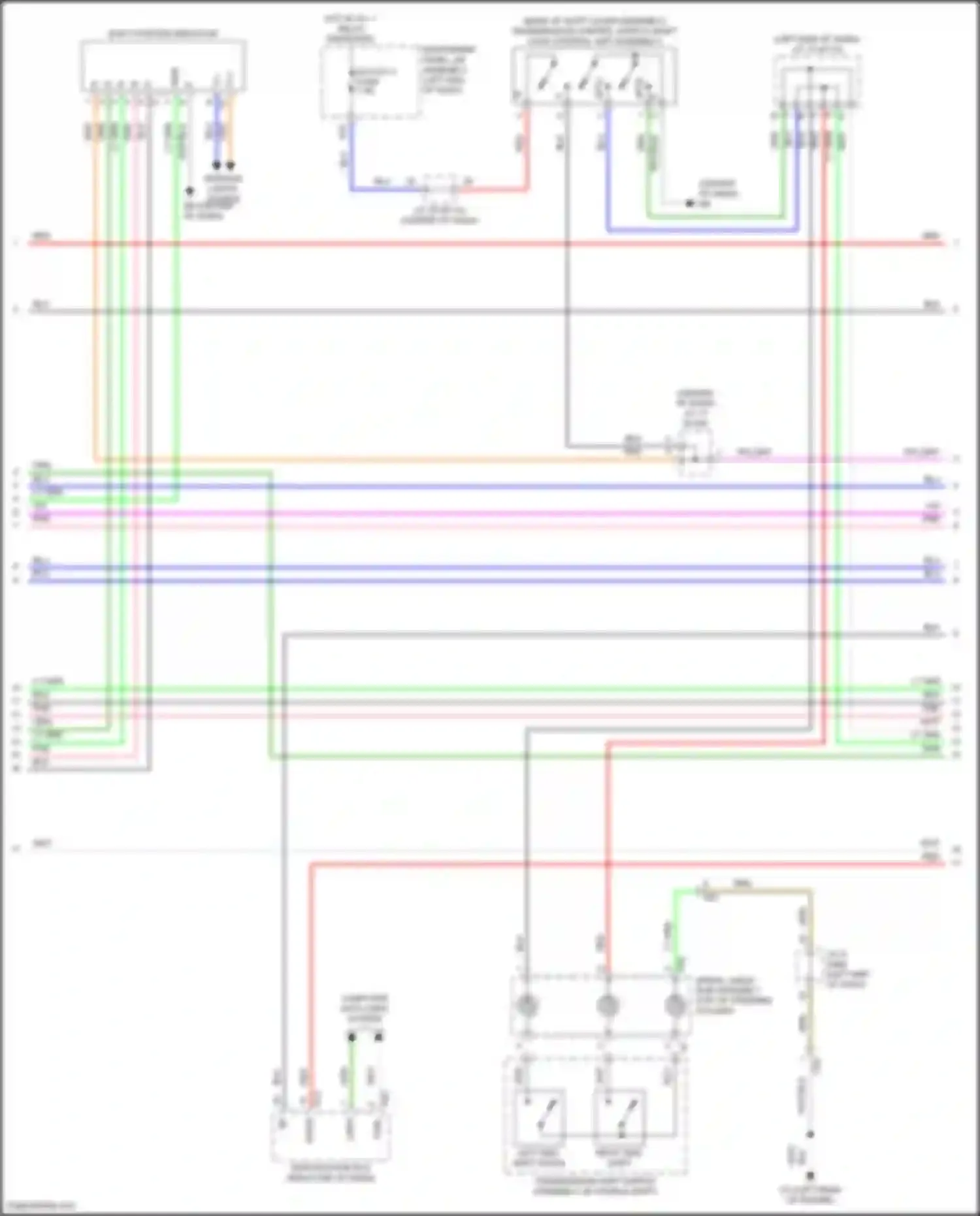 Wiring diagram shift position indicator for Toyota Camry XV50 facelift 2 (2017-2018) (16 of 16)