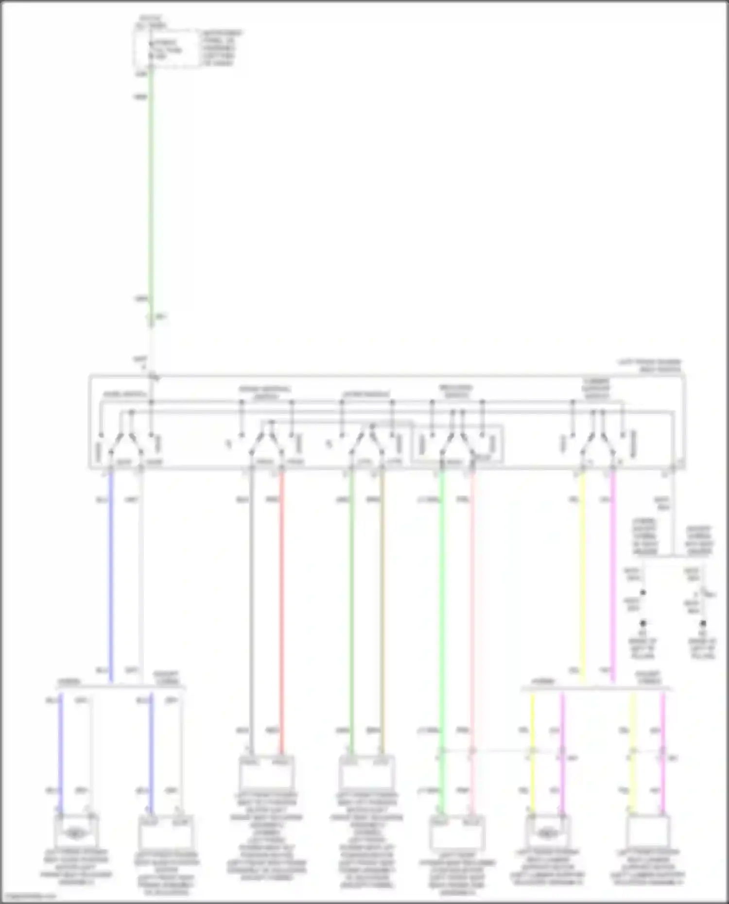 Wiring diagram slide switch for Toyota Camry XV50 facelift 2 (2017-2018) (2 of 3)