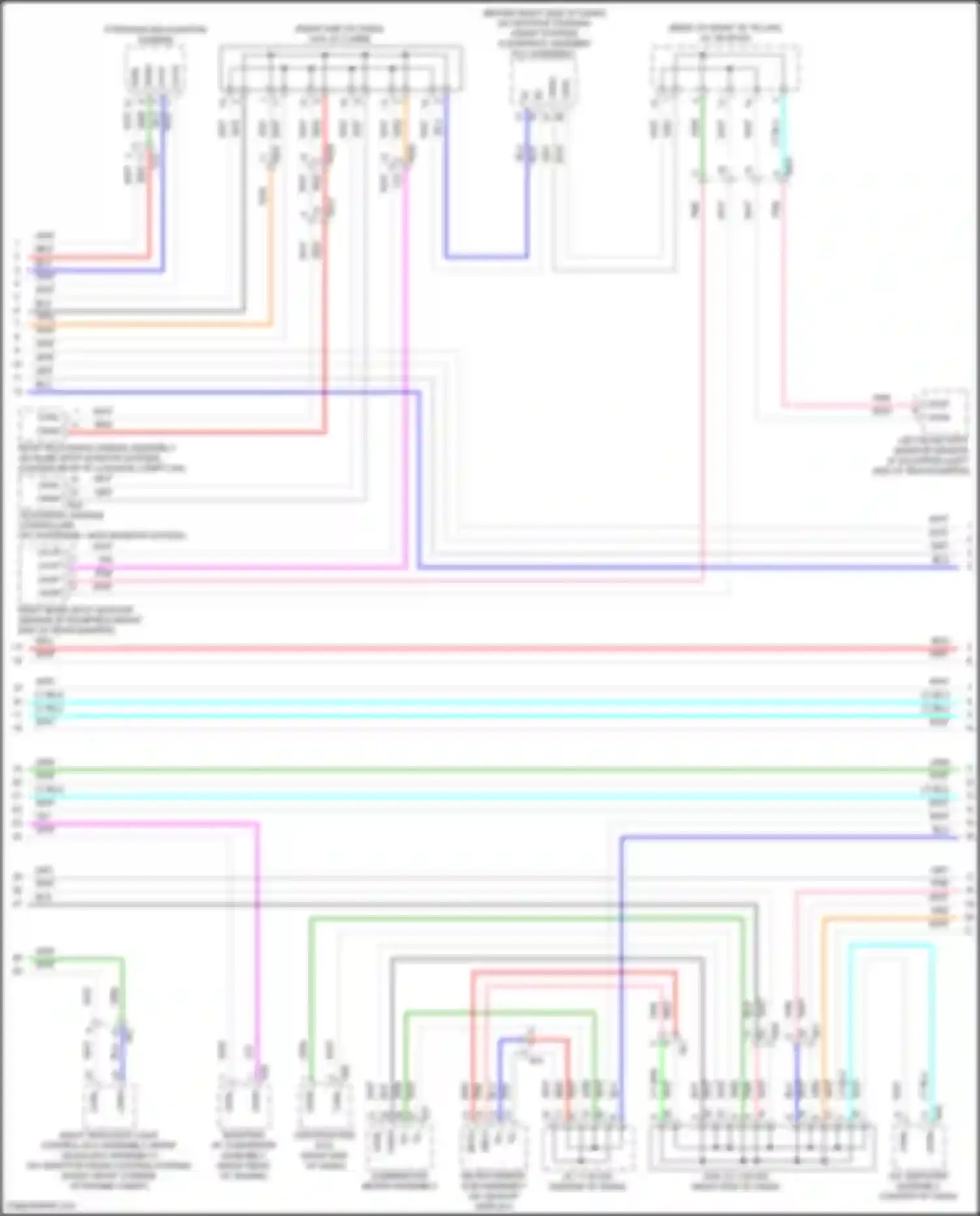 Wiring diagram w/ adaptive front lighting system for Toyota Camry XV50 facelift 2 (2017-2018) (2 of 5)