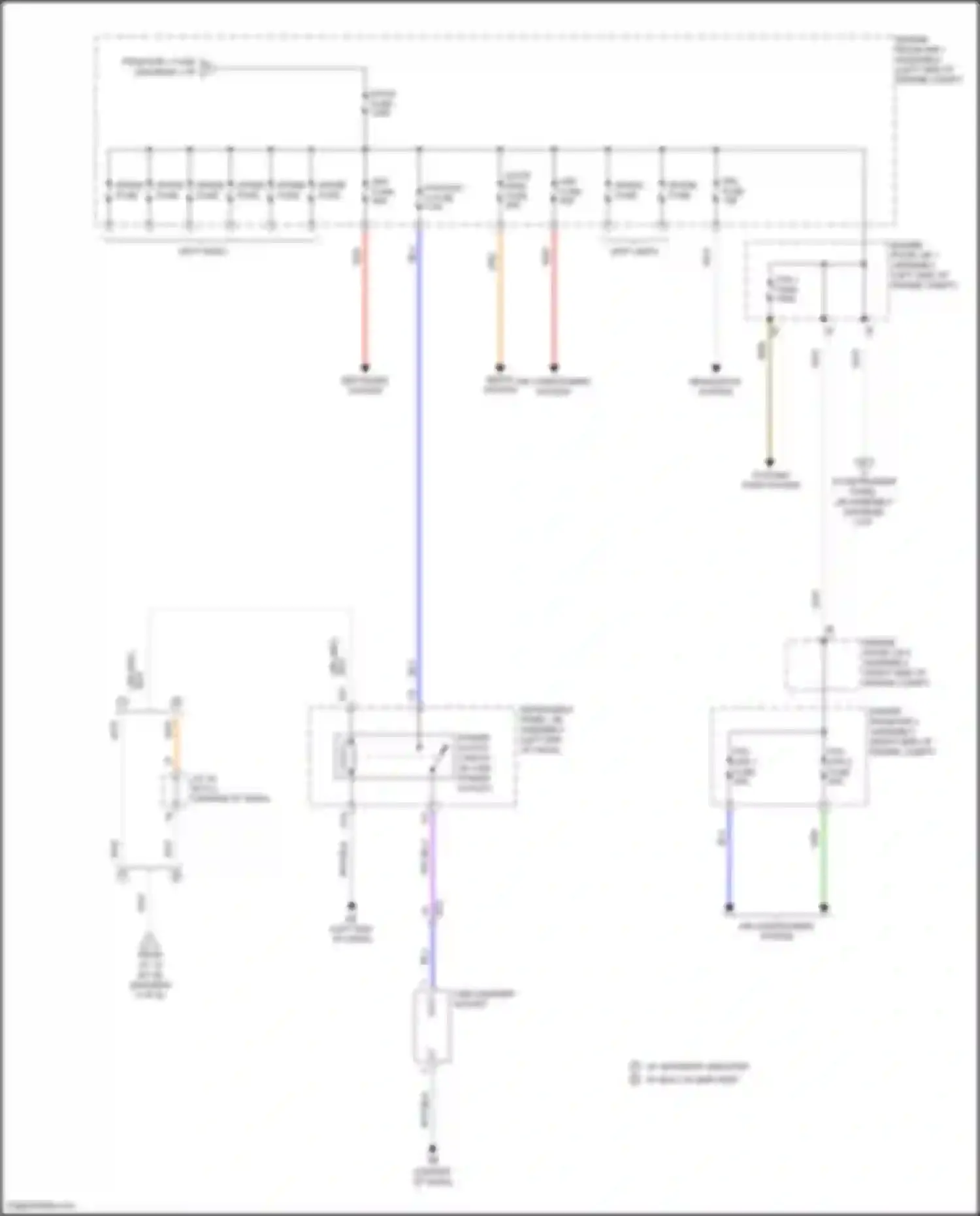 Wiring diagram w/ separate amplifier w/ built-in amplifier for Toyota Camry XV50 facelift 2 (2017-2018) (2 of 2)