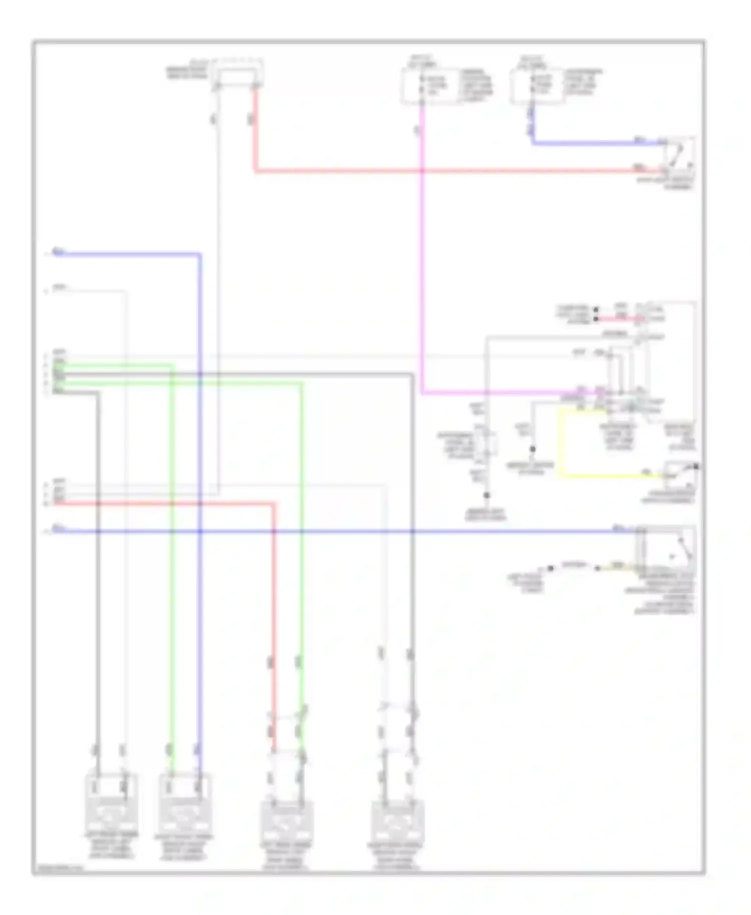 Camry Toyota XV50 (2011-2014): Anti-lock brakes circuit, except hybrid (2 of 2)