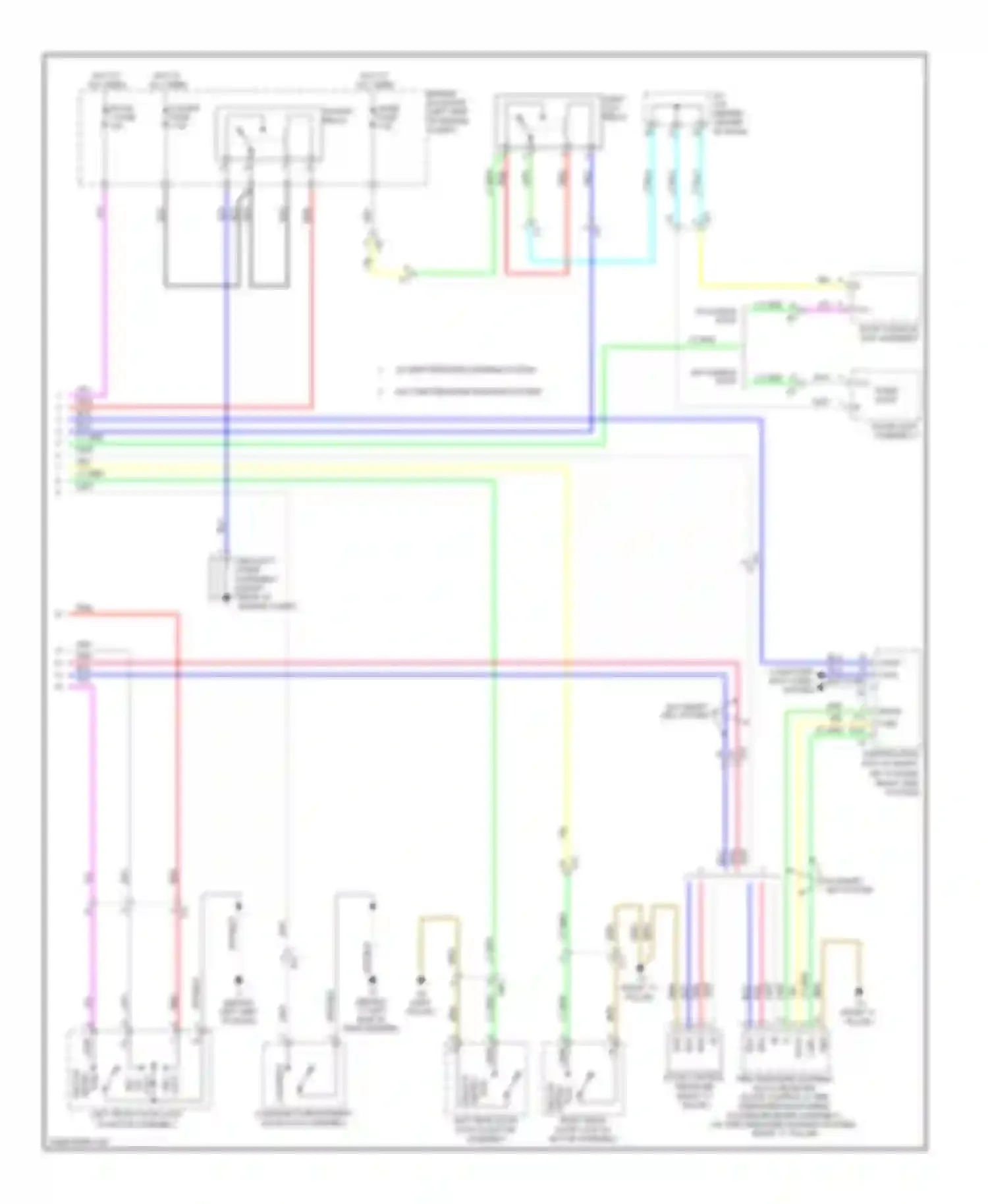 Camry Toyota XV50 (2011-2014): Forced entry circuit, except hybrid (2 of 2)