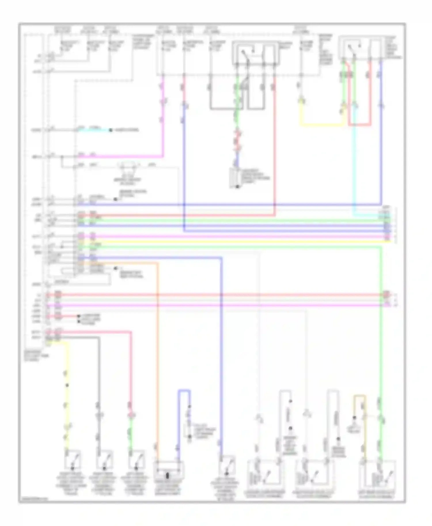 Camry Toyota XV50 (2011-2014): Forced entry circuit, hybrid (1 of 2)