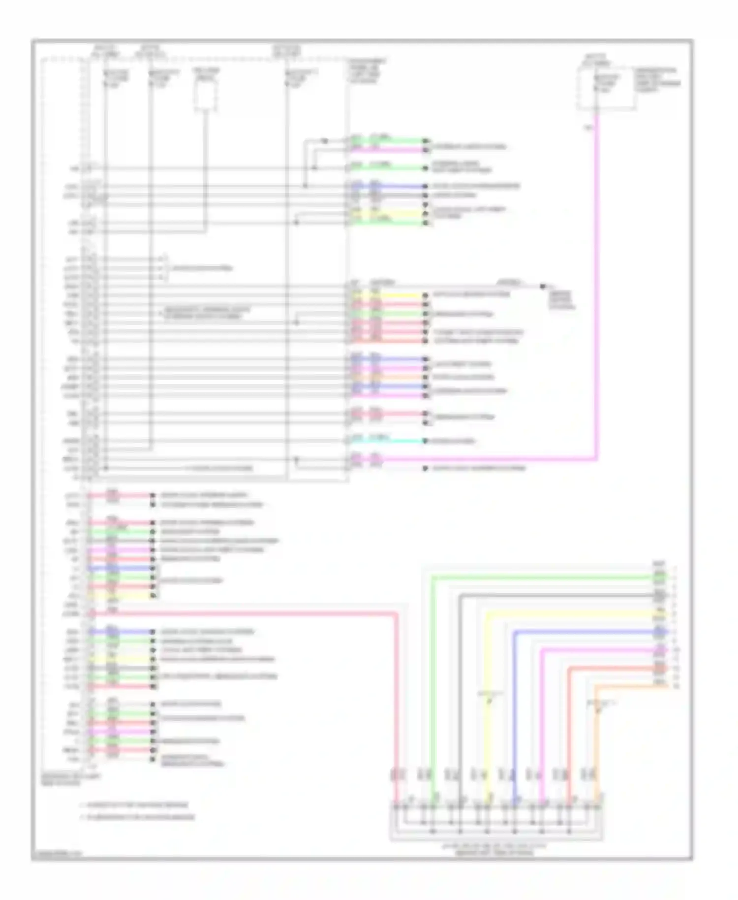 Camry Toyota XV50 (2011-2014): 2.5l, body ecu circuit, except hybrid (1 of 2)