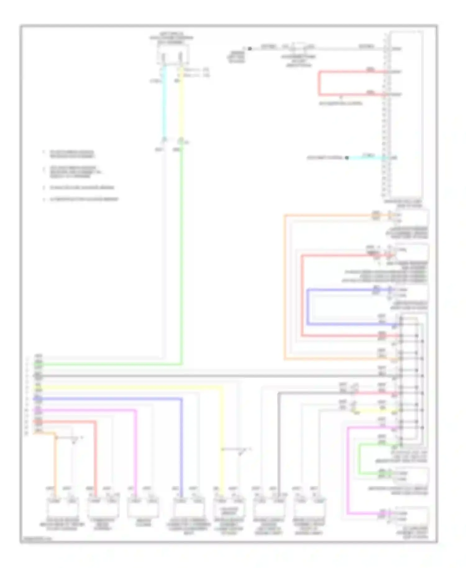 Camry Toyota XV50 (2011-2014): 2.5l, body ecu circuit, except hybrid (2 of 2)
