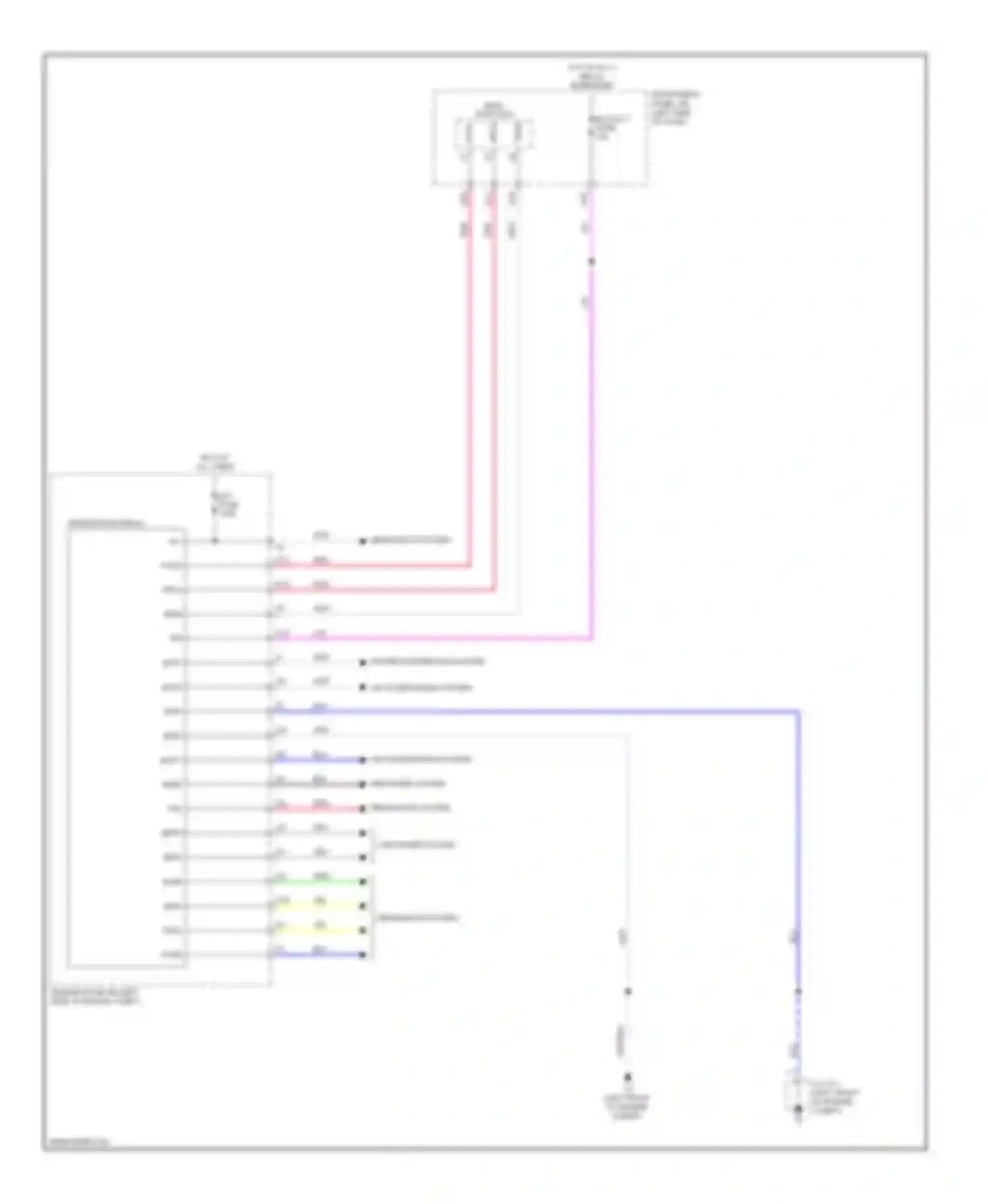 Camry Toyota XV50 (2011-2014): 3.5l, integration control and panel circuit