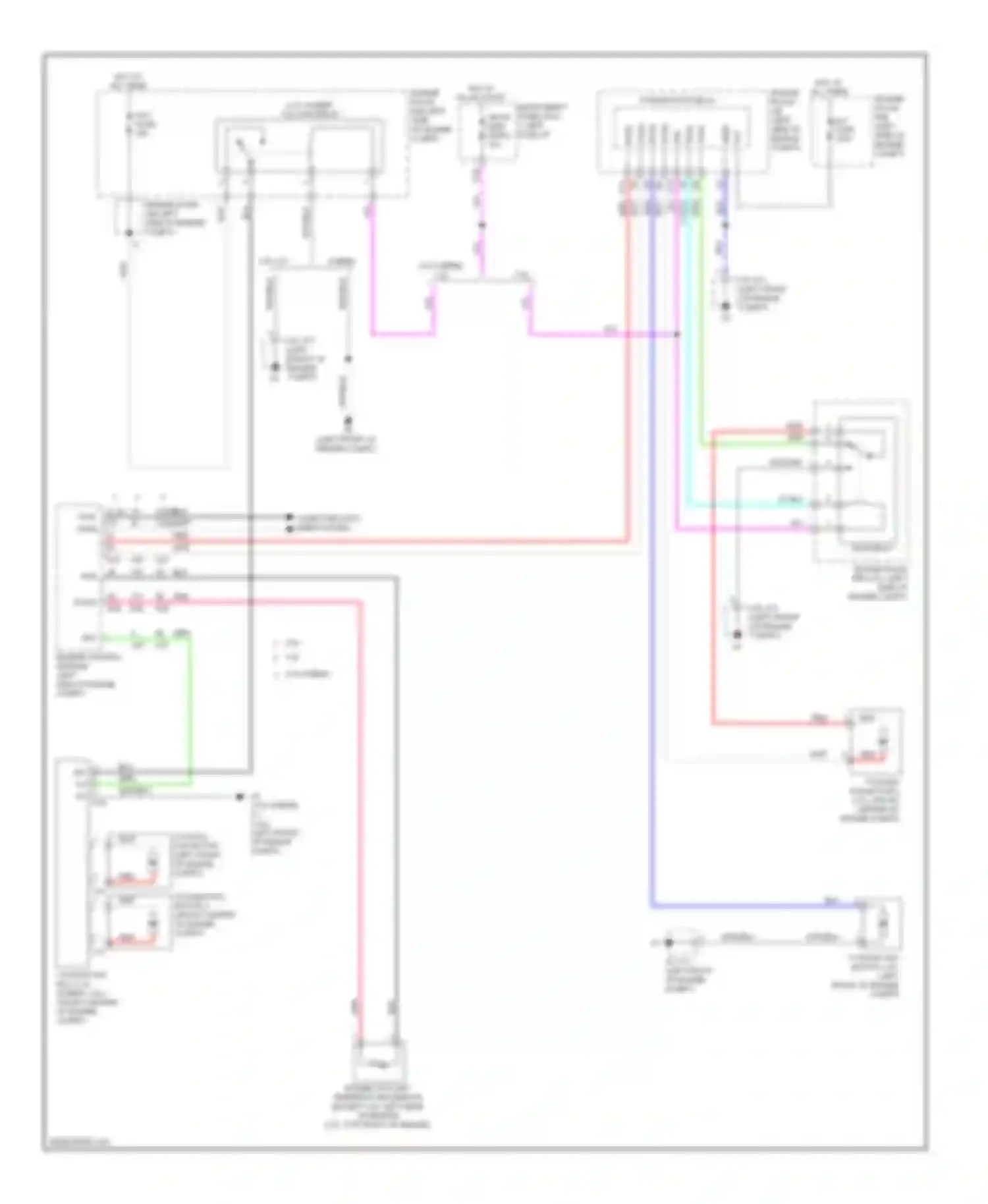 Camry Toyota XV50 (2011-2014): Cooling fan circuit
