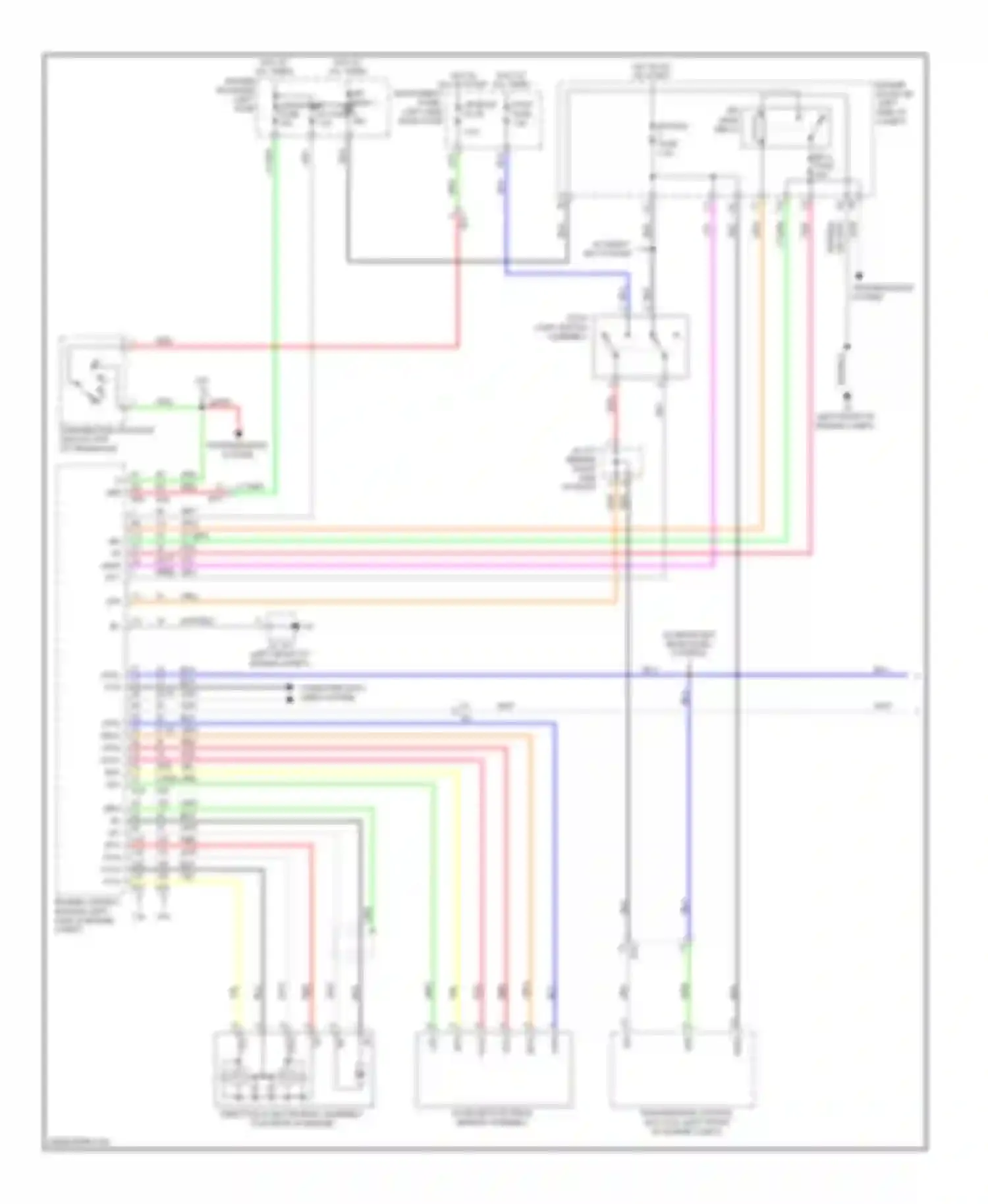 Camry Toyota XV50 (2011-2014): Cruise control circuit, except hybrid (1 of 2)