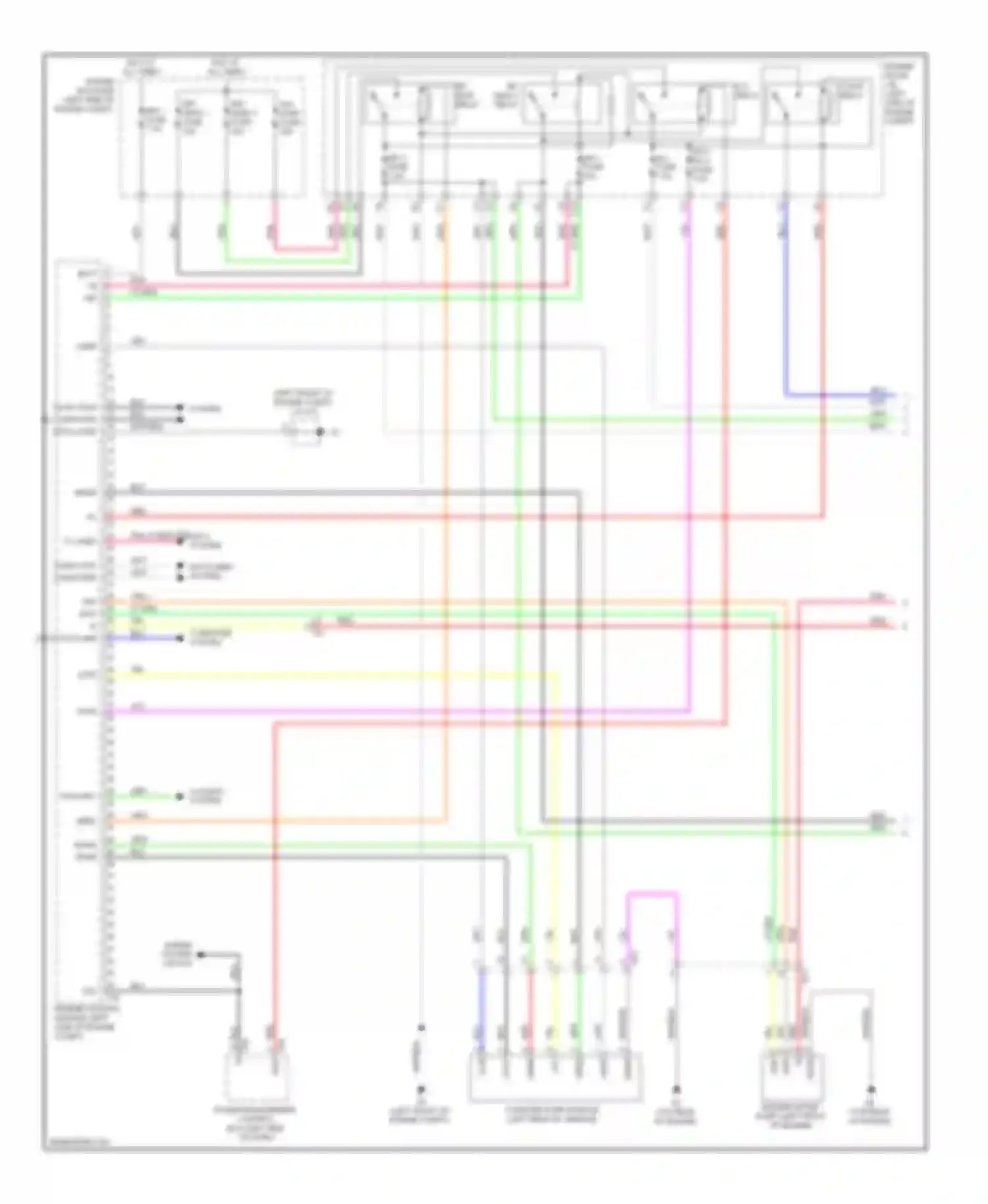 Camry Toyota XV50 (2011-2014): Wiring diagram engine performance 2.5l hybrid, engine controls circuit (1 of 4)