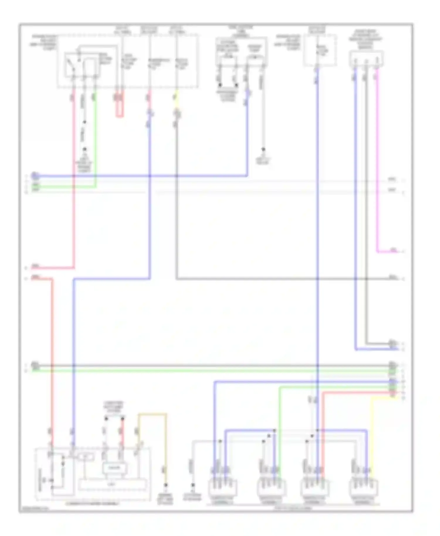 Camry Toyota XV50 (2011-2014): Wiring diagram engine performance 2.5l hybrid, engine controls circuit (2 of 4)