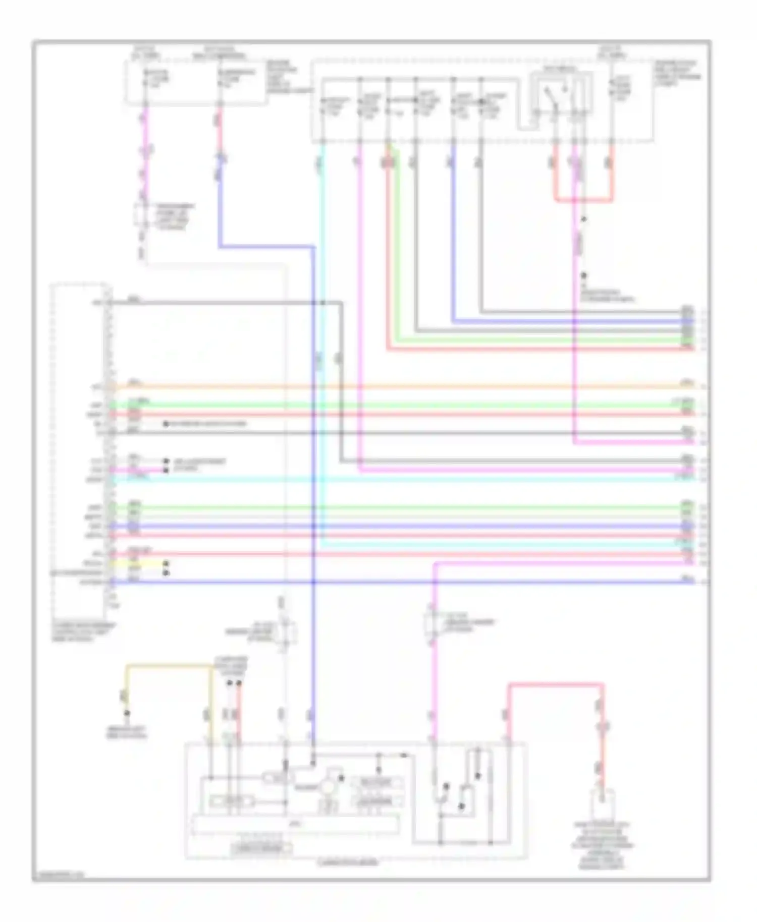 Camry Toyota XV50 (2011-2014): Wiring diagram engine performance 2.5l hybrid, hybrid system circuit (1 of 6)