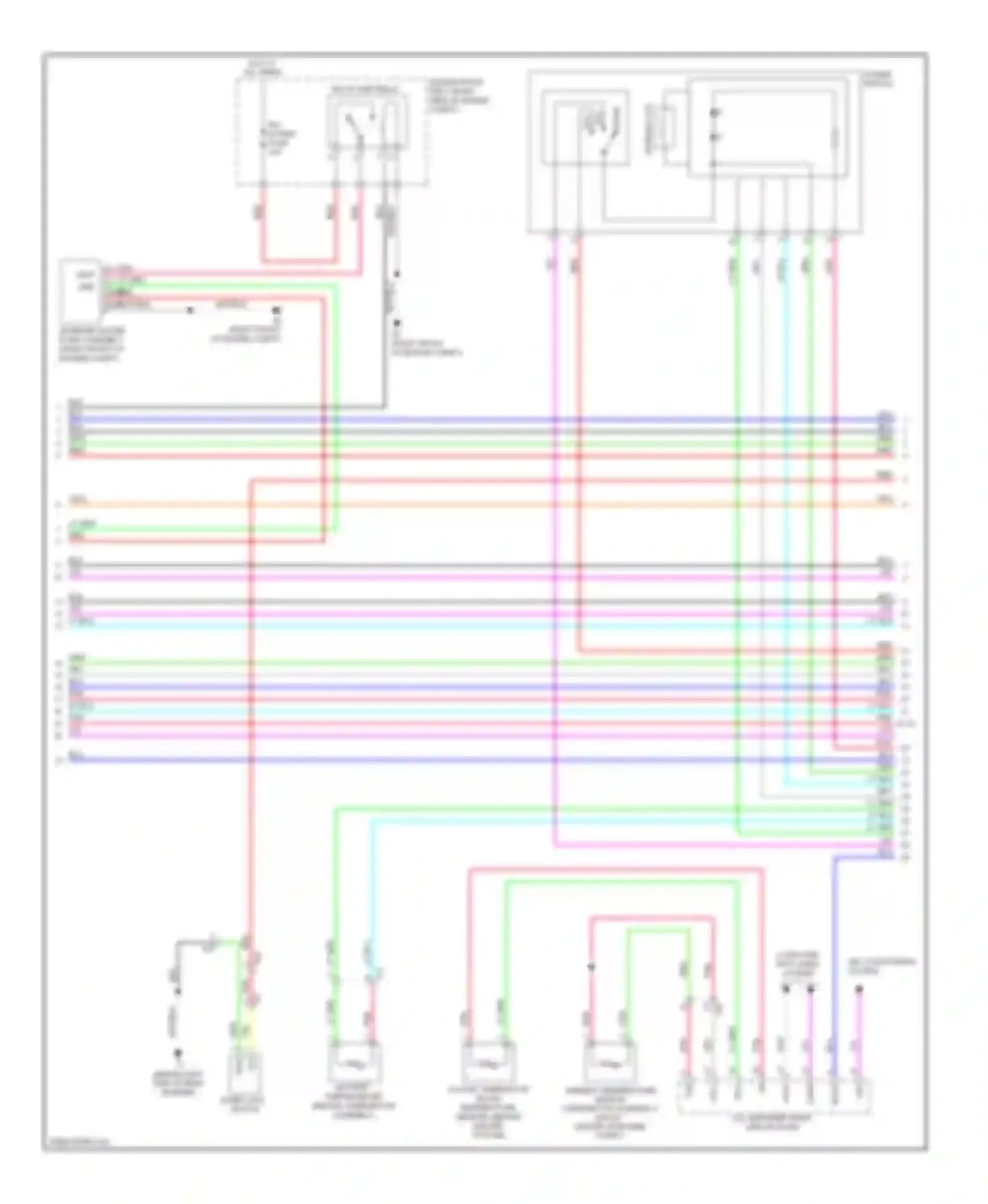 Camry Toyota XV50 (2011-2014): Wiring diagram engine performance 2.5l hybrid, hybrid system circuit (2 of 6)