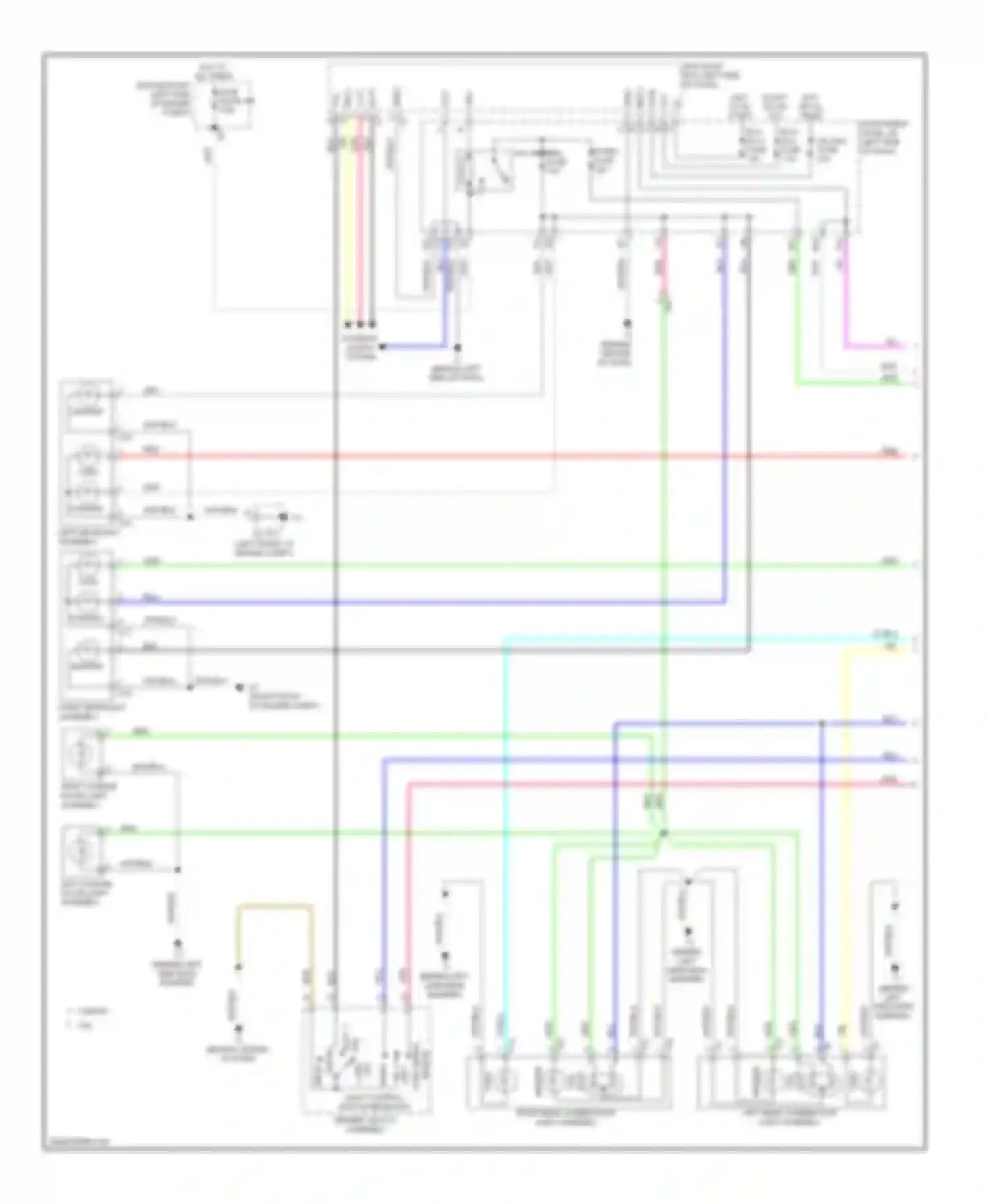 Camry Toyota XV50 (2011-2014): Exterior lamps circuit, hybrid (1 of 2)