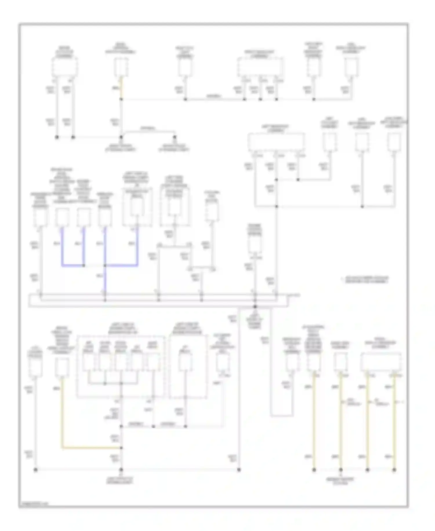 Camry Toyota XV50 (2011-2014): Ground distribution circuit, except hybrid (1 of 5)