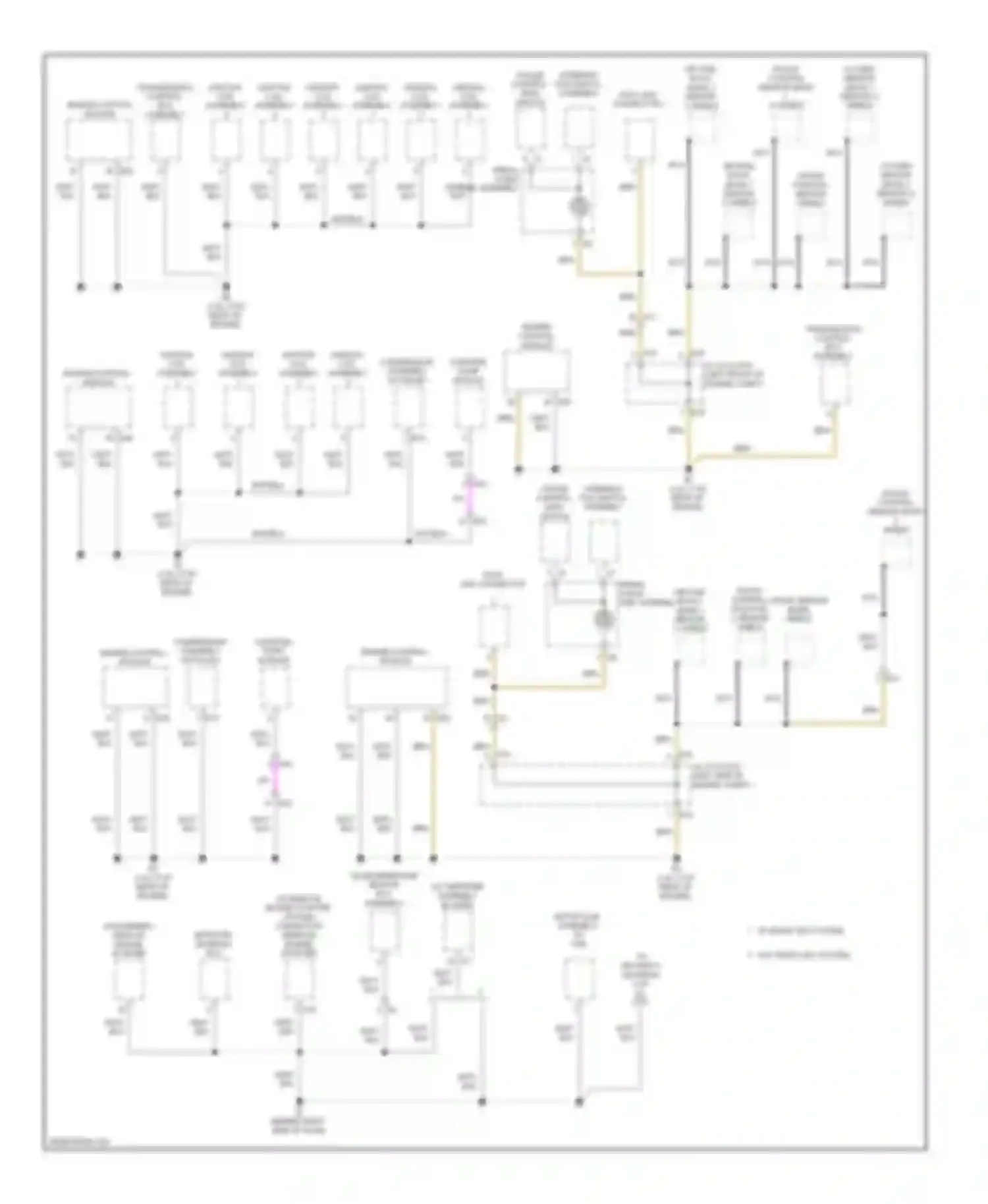 Camry Toyota XV50 (2011-2014): Ground distribution circuit, except hybrid (2 of 5)