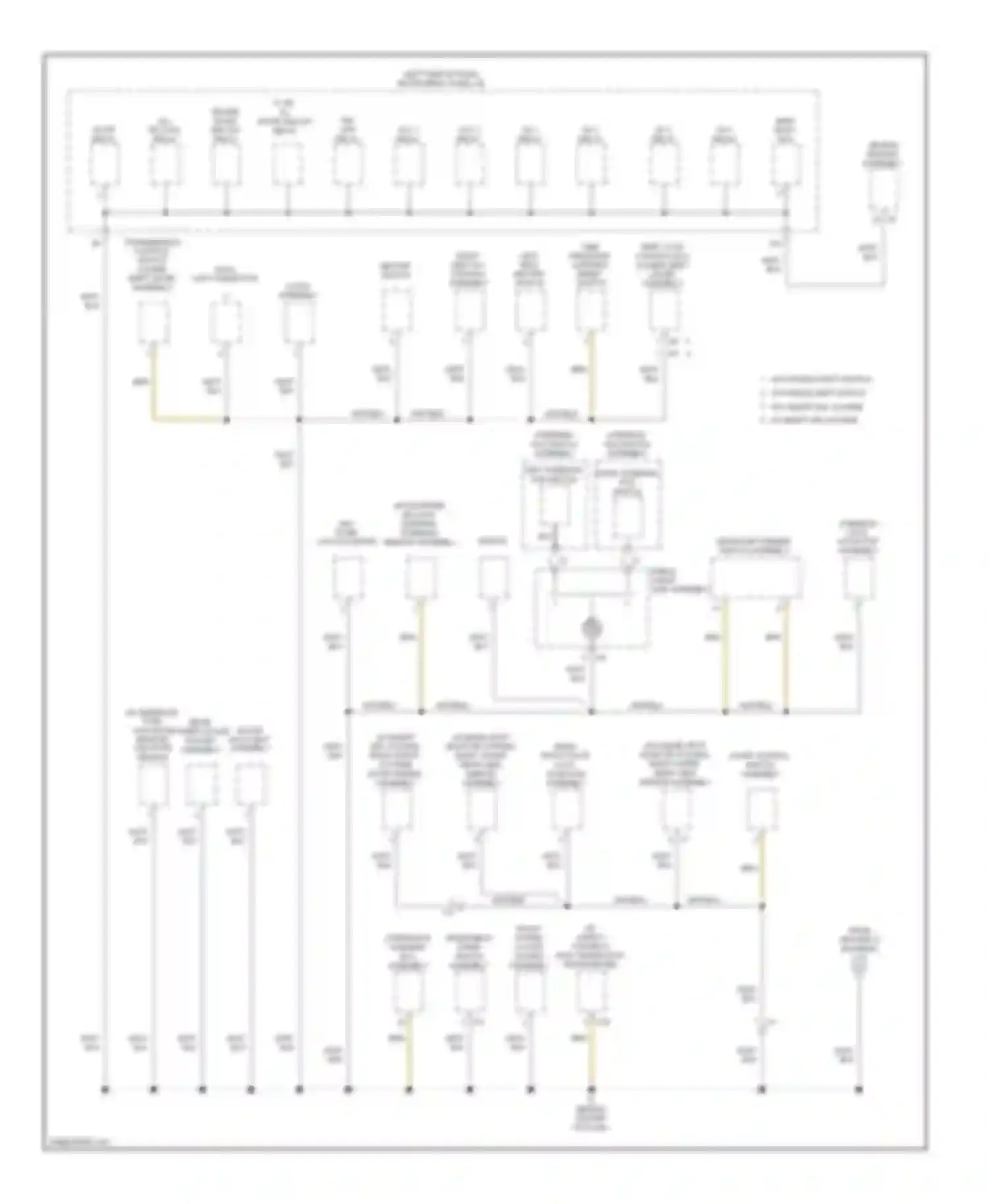 Camry Toyota XV50 (2011-2014): Ground distribution circuit, except hybrid (3 of 5)
