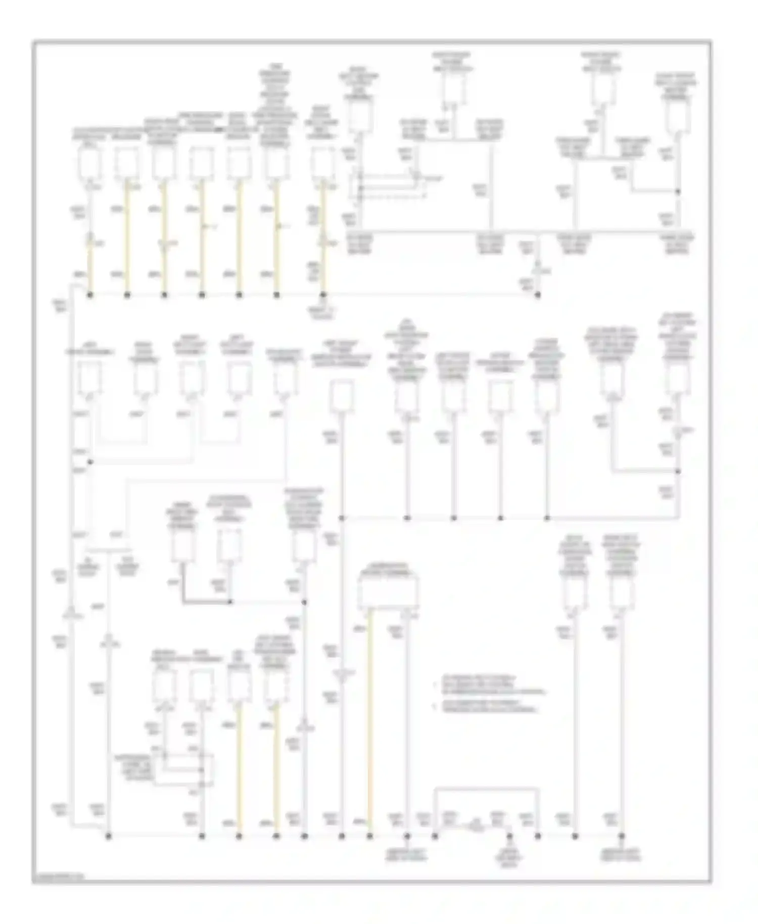 Camry Toyota XV50 (2011-2014): Ground distribution circuit, except hybrid (4 of 5)